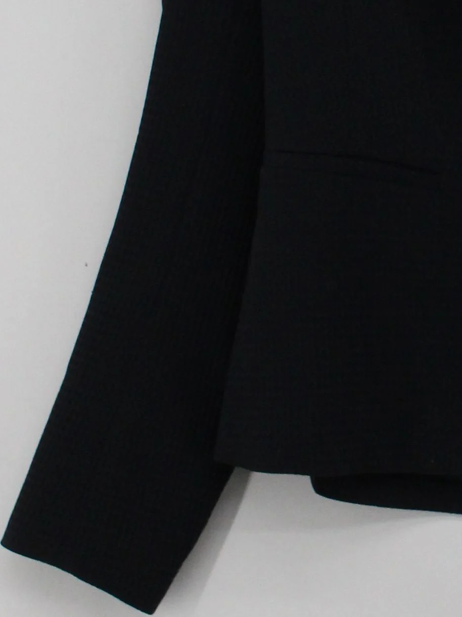 Reiss Women's Blazer UK 12 Black Polyester with Viscose Overcoat - Image 4