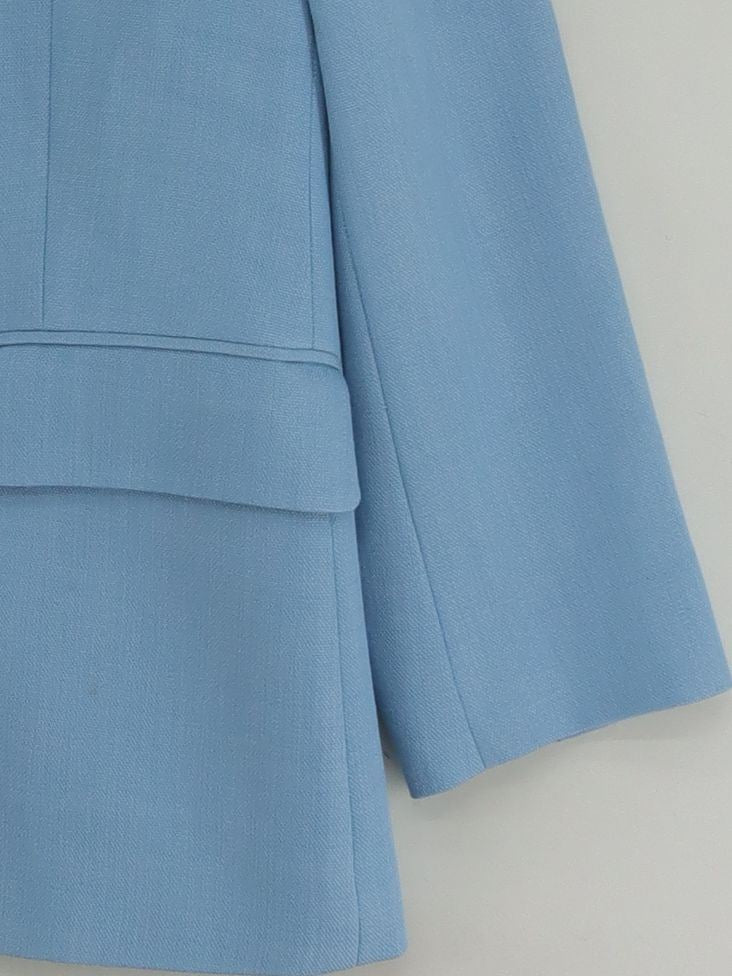 Reiss Women's Blazer UK 14 Blue Lyocell Modal - Image 4