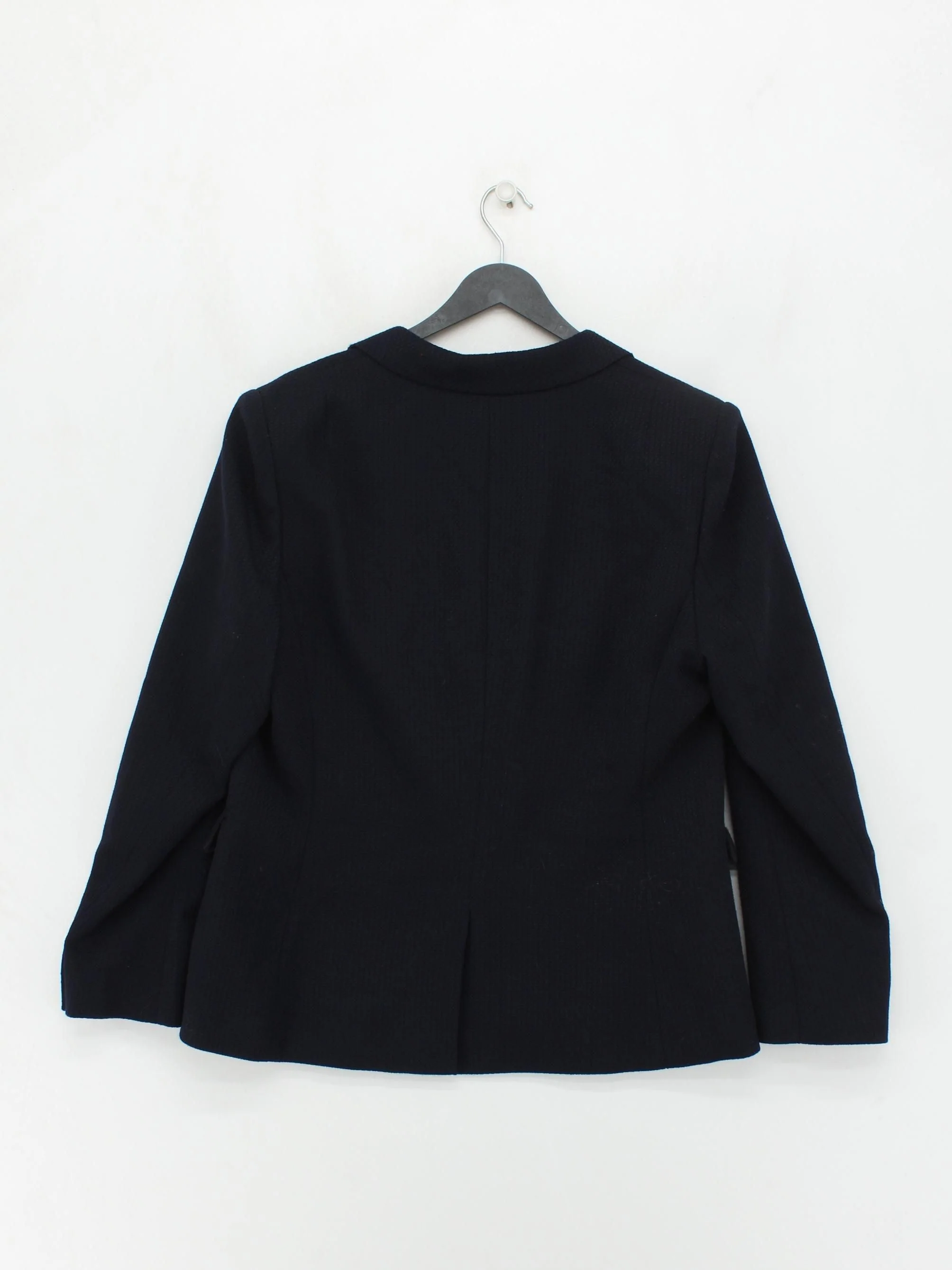 Reiss Women's Blazer UK 16 Blue Wool with Polyester, Viscose Overcoat - Image 2