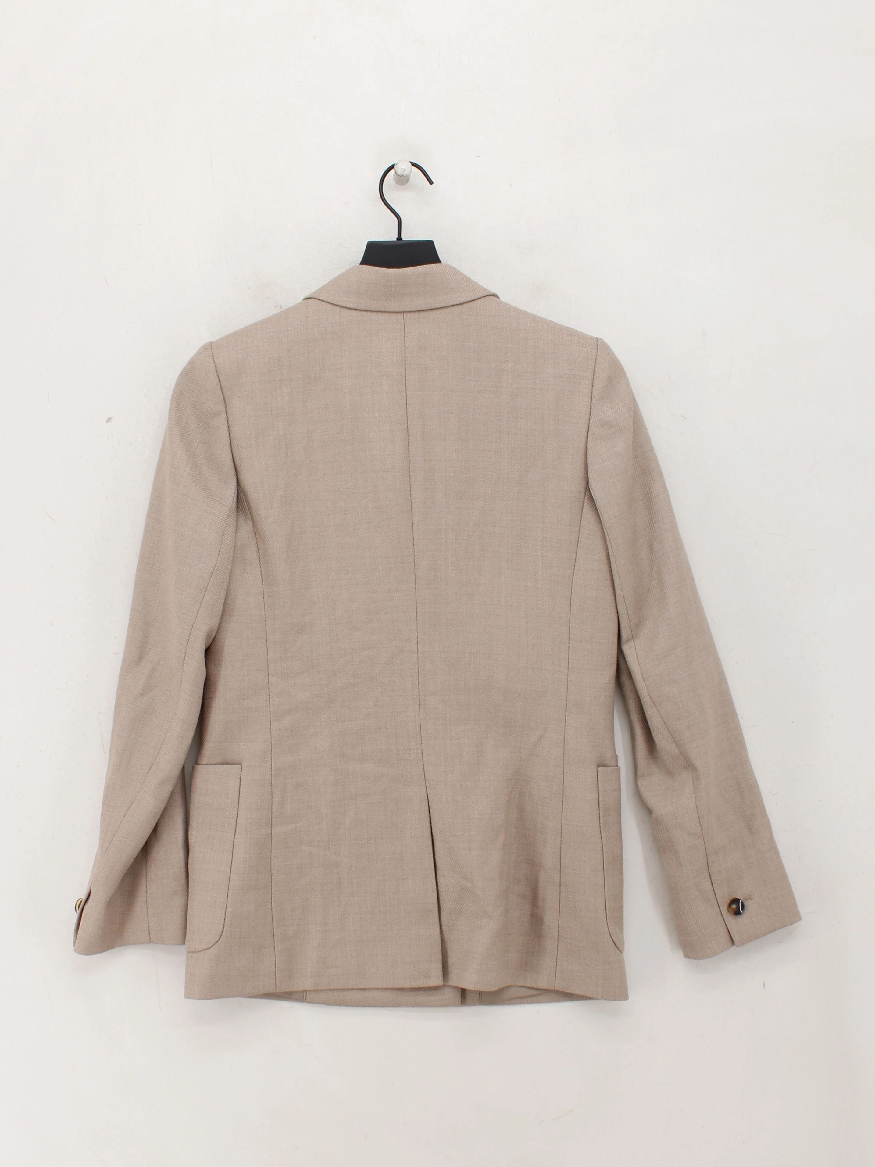 Reiss Women's Blazer UK 4 Tan Wool with Polyester, Viscose Overcoat - Image 2