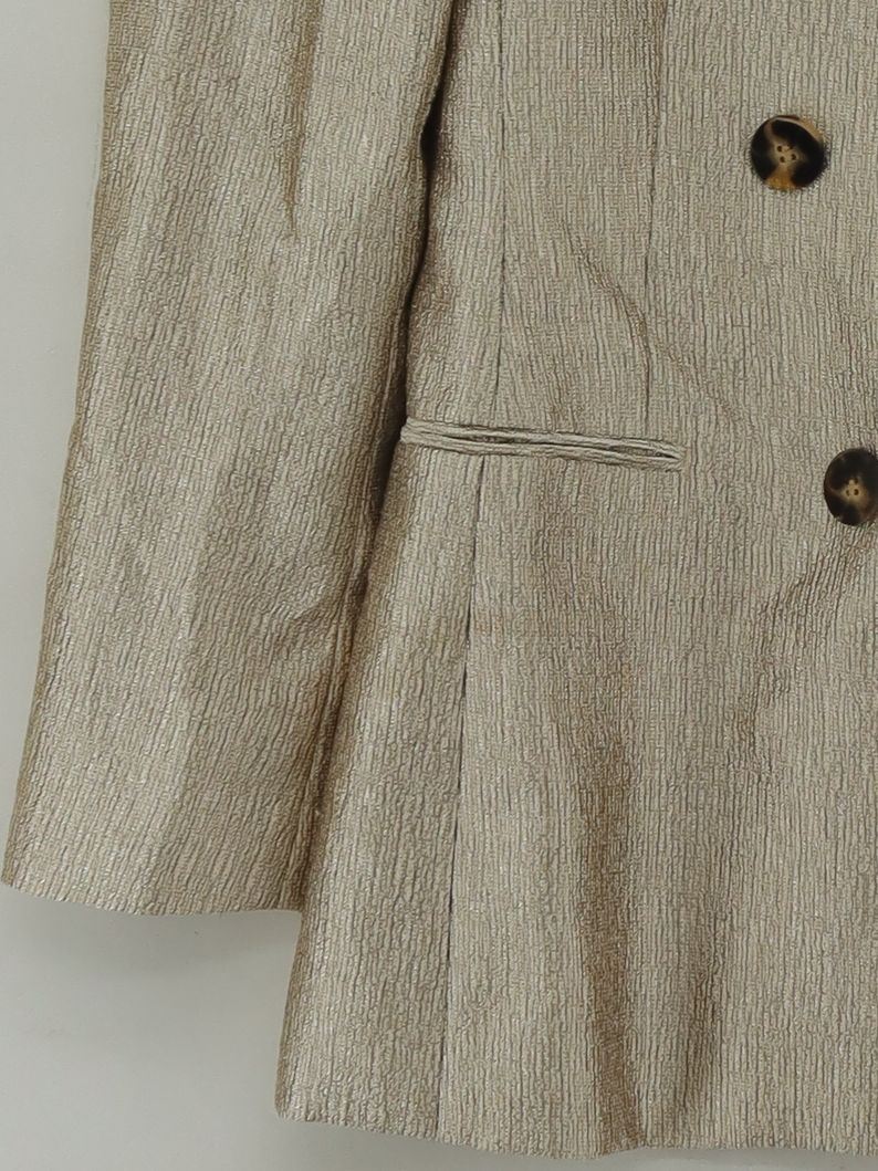Reiss Women's Blazer UK 6 Cream Polyester with Viscose, Elastane Overcoat - Image 4