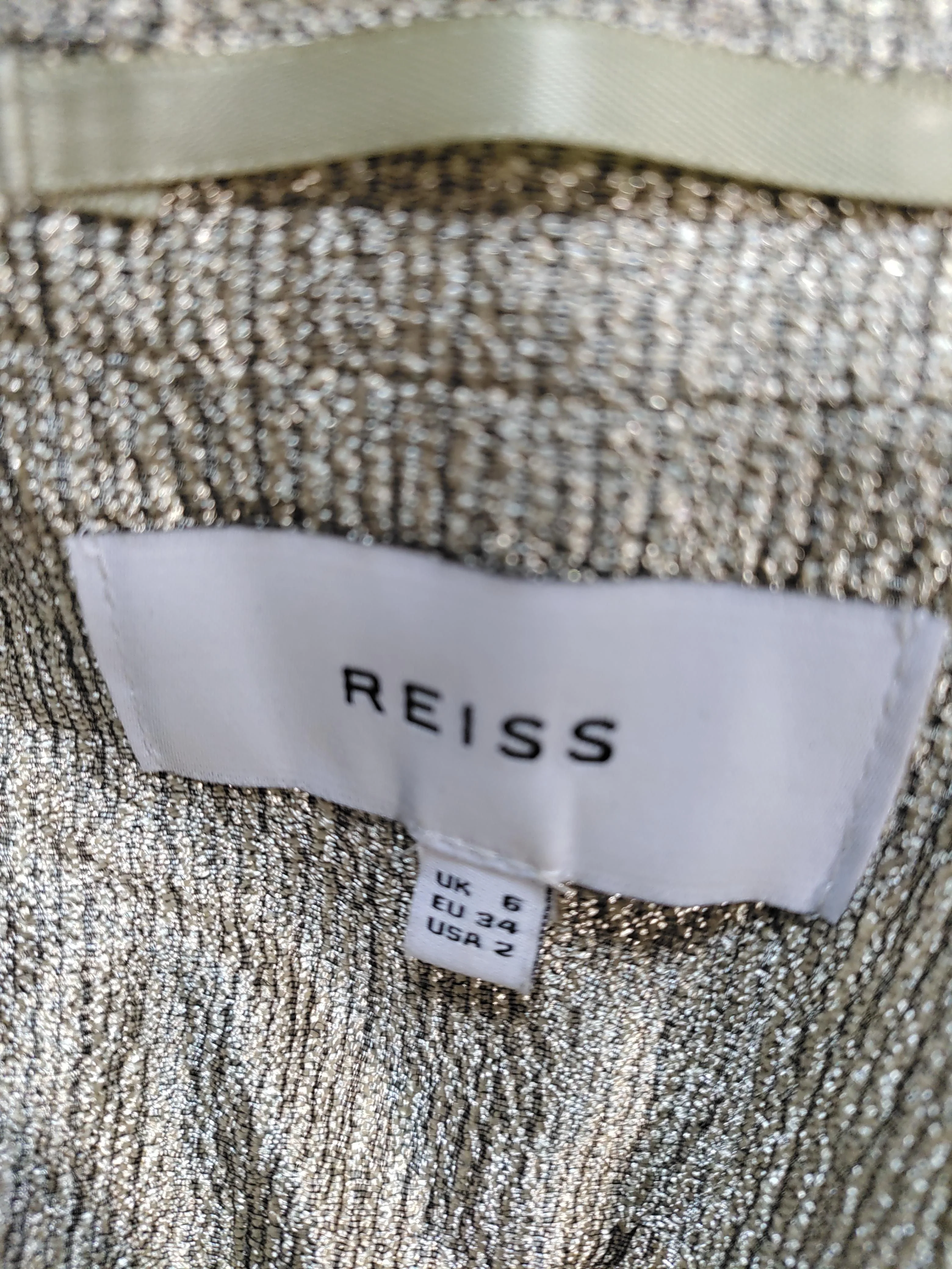 Reiss Women's Blazer UK 6 Cream Polyester with Viscose, Elastane Overcoat - Image 5