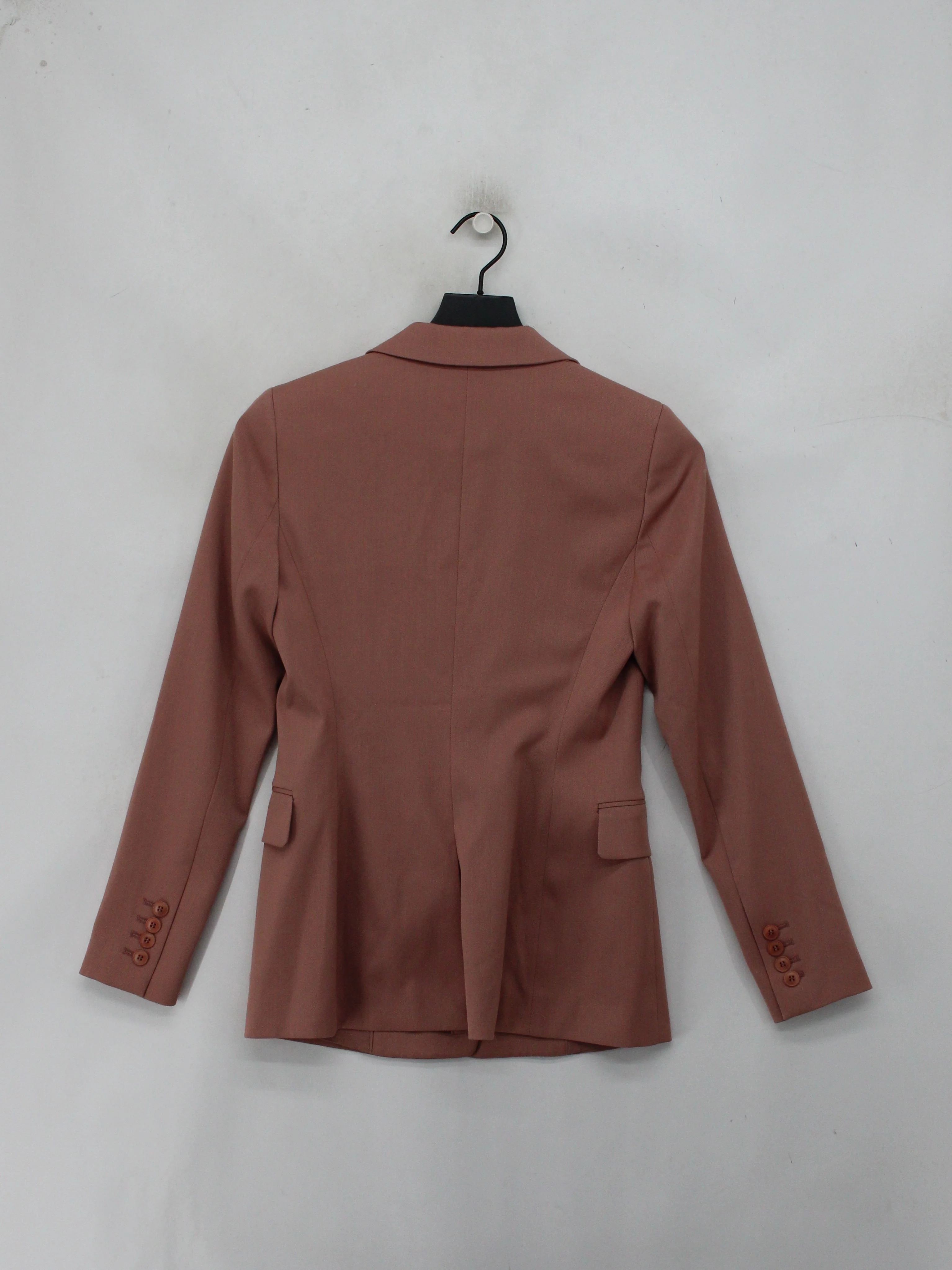 Reiss Women's Blazer UK 6 Tan Polyester with Viscose, Elastane Overcoat - Image 2