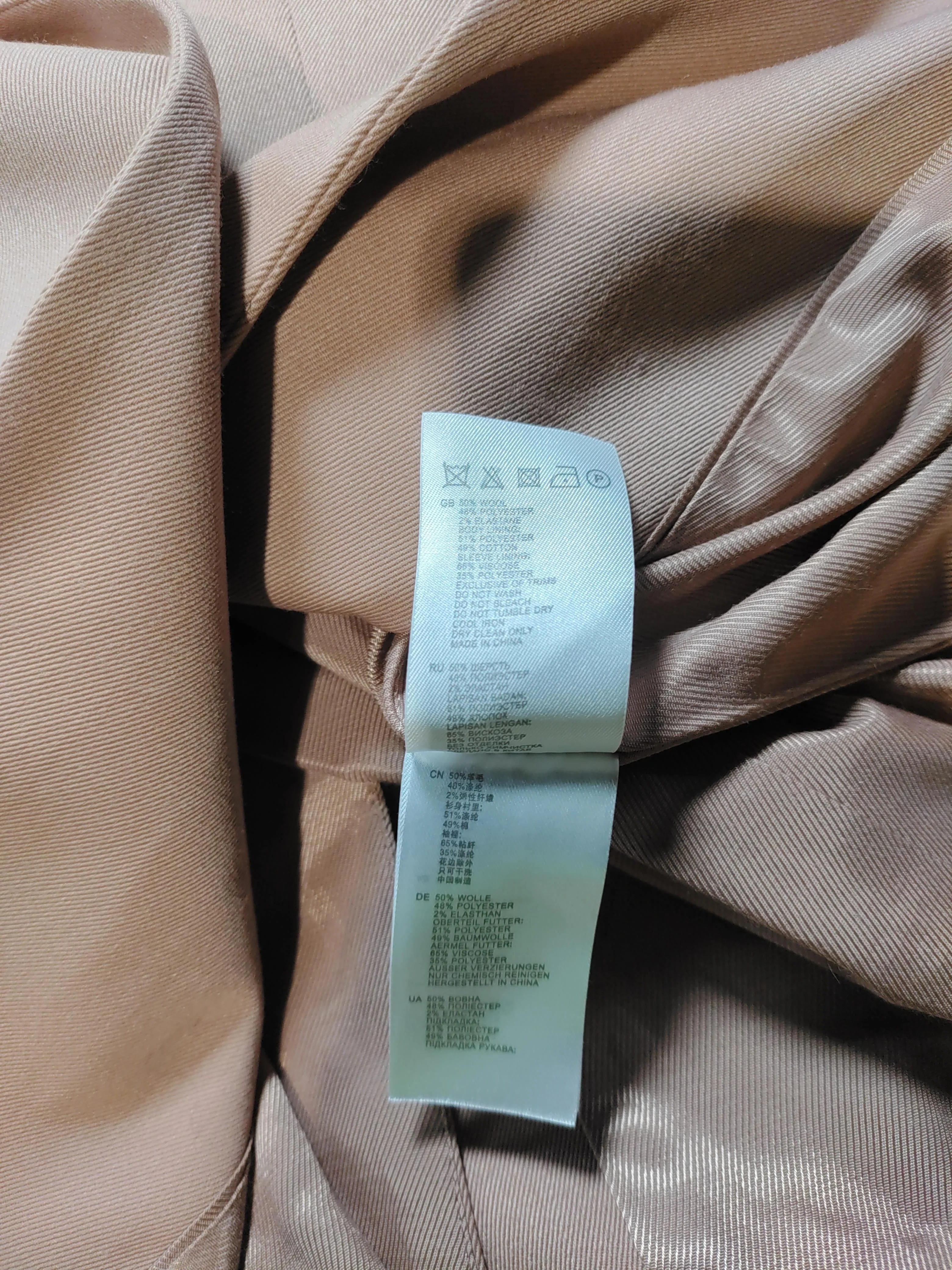 Reiss Women's Blazer UK 6 Tan Polyester with Viscose, Elastane Overcoat - Image 6