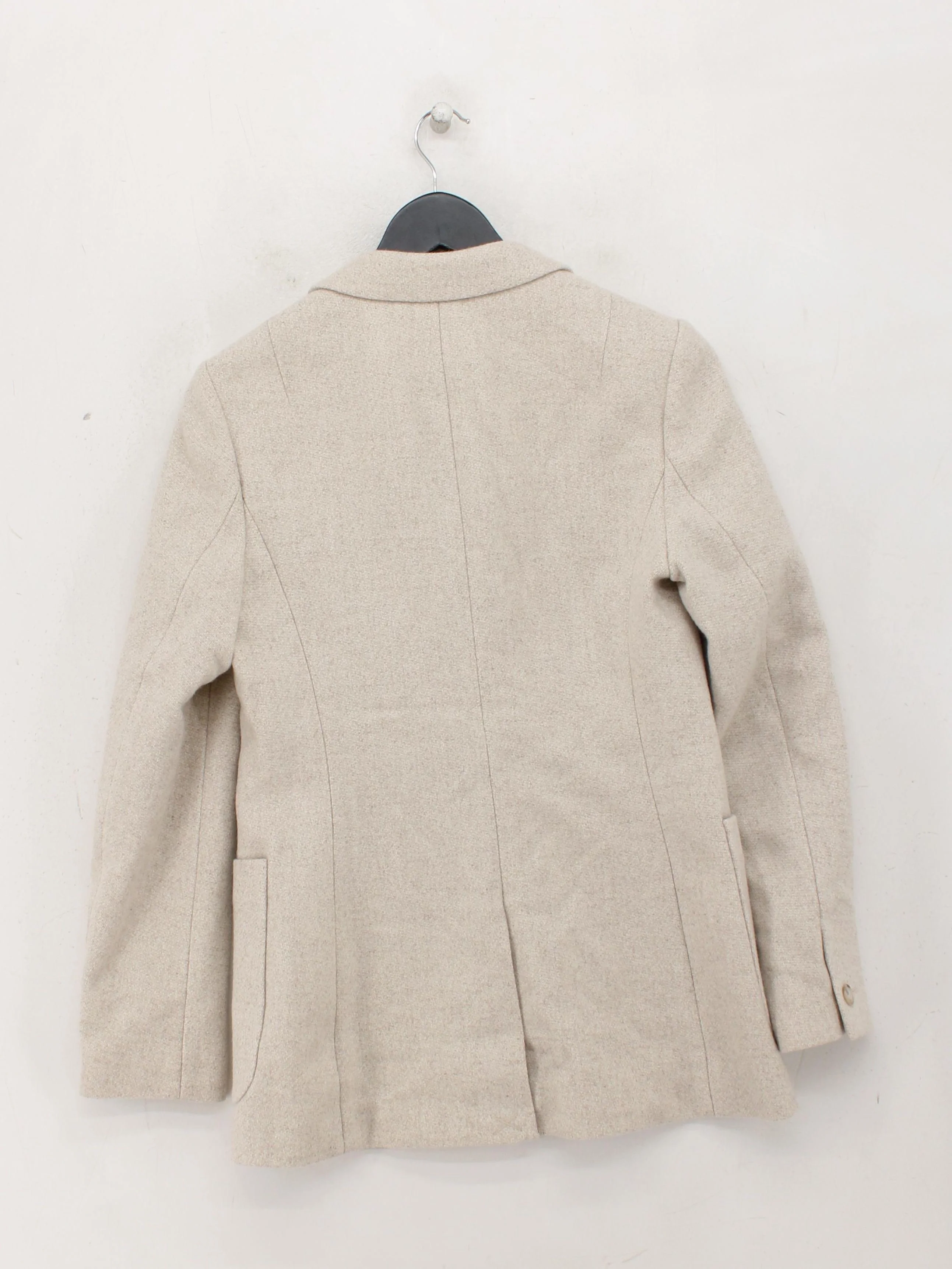 Reiss Women's Blazer UK 8 Cream Wool - Image 2