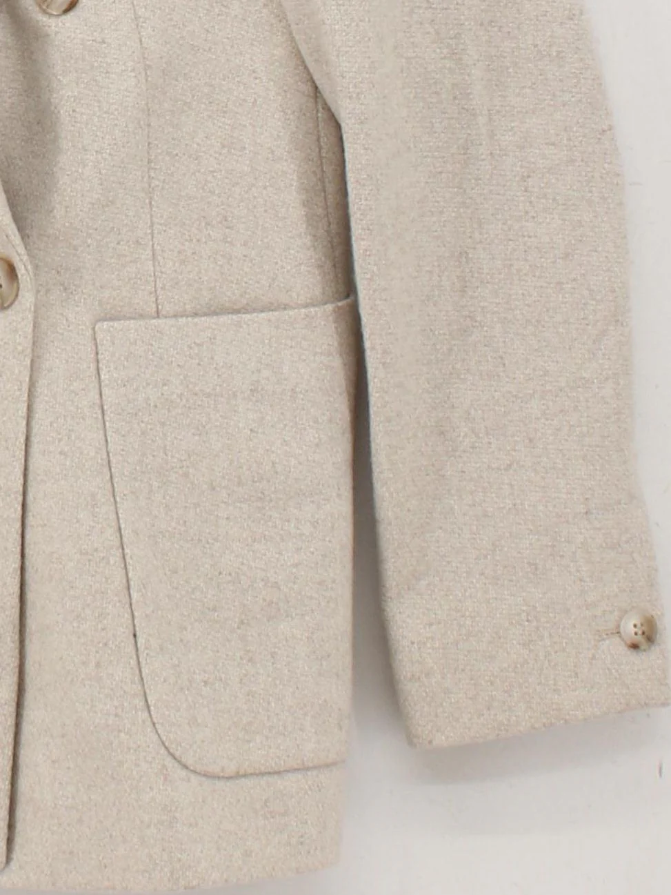Reiss Women's Blazer UK 8 Cream Wool - Image 4