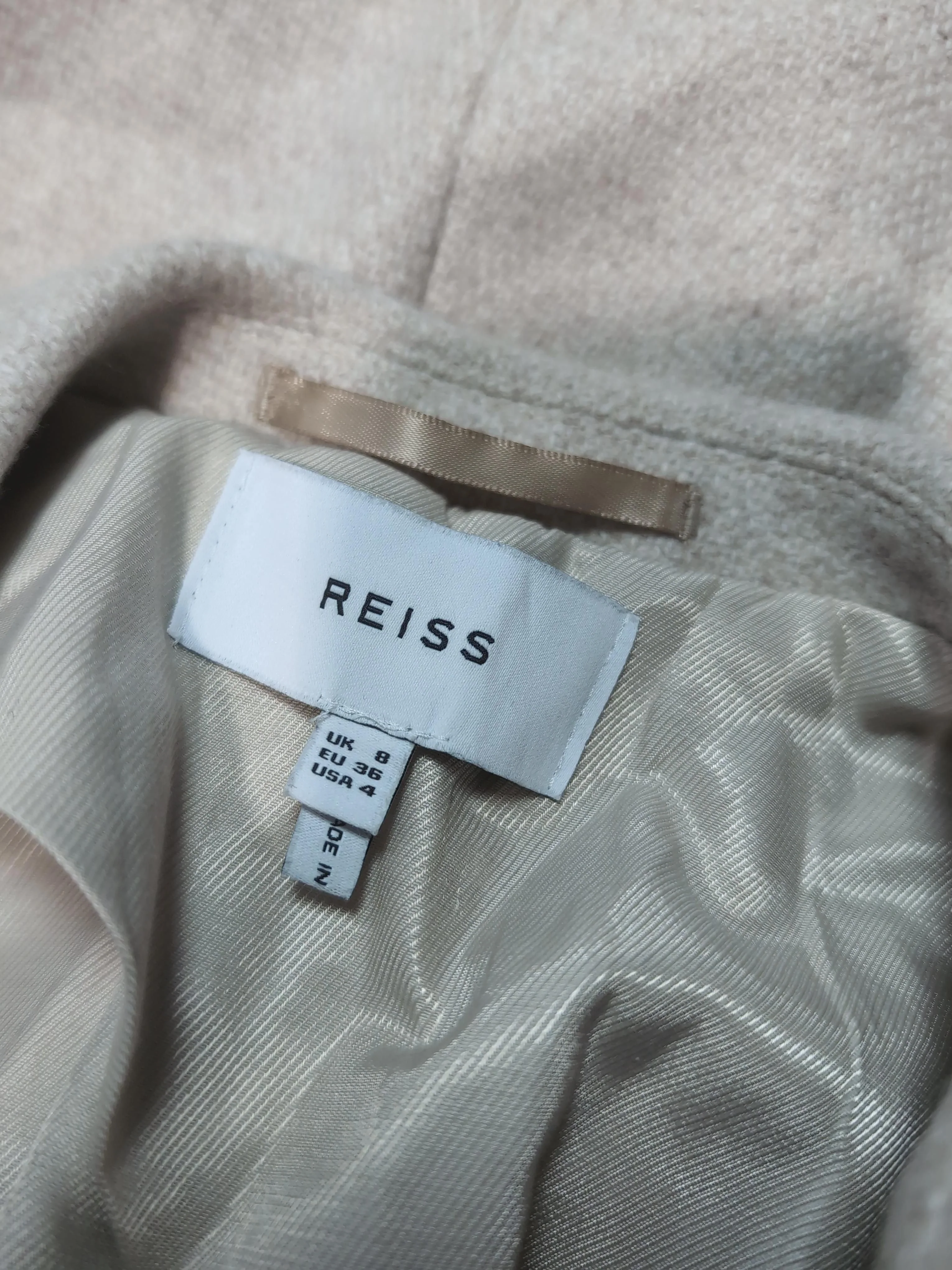 Reiss Women's Blazer UK 8 Cream Wool - Image 5
