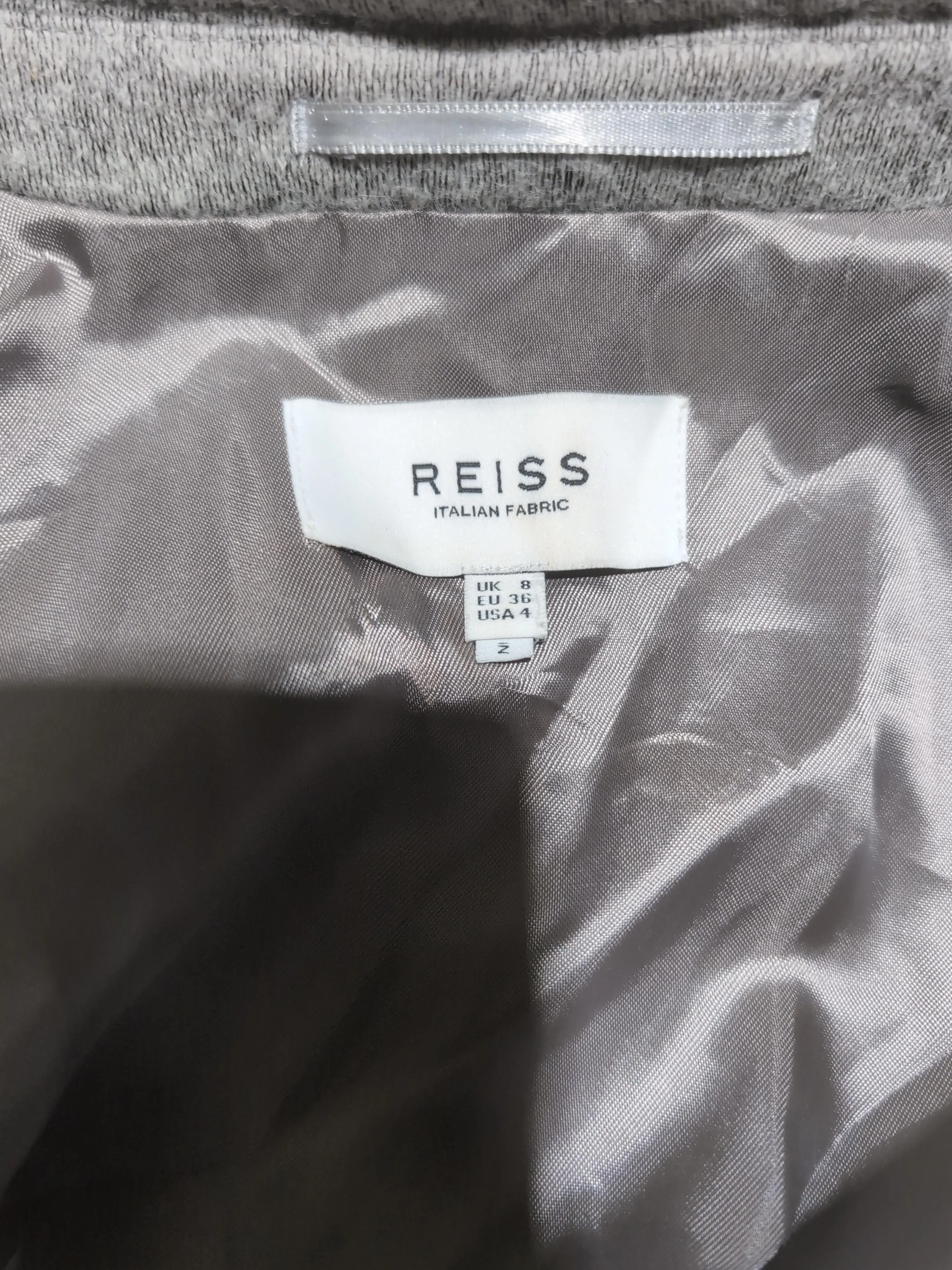Reiss Women's Blazer UK 8 Grey Wool with Polyamide Overcoat - Image 5