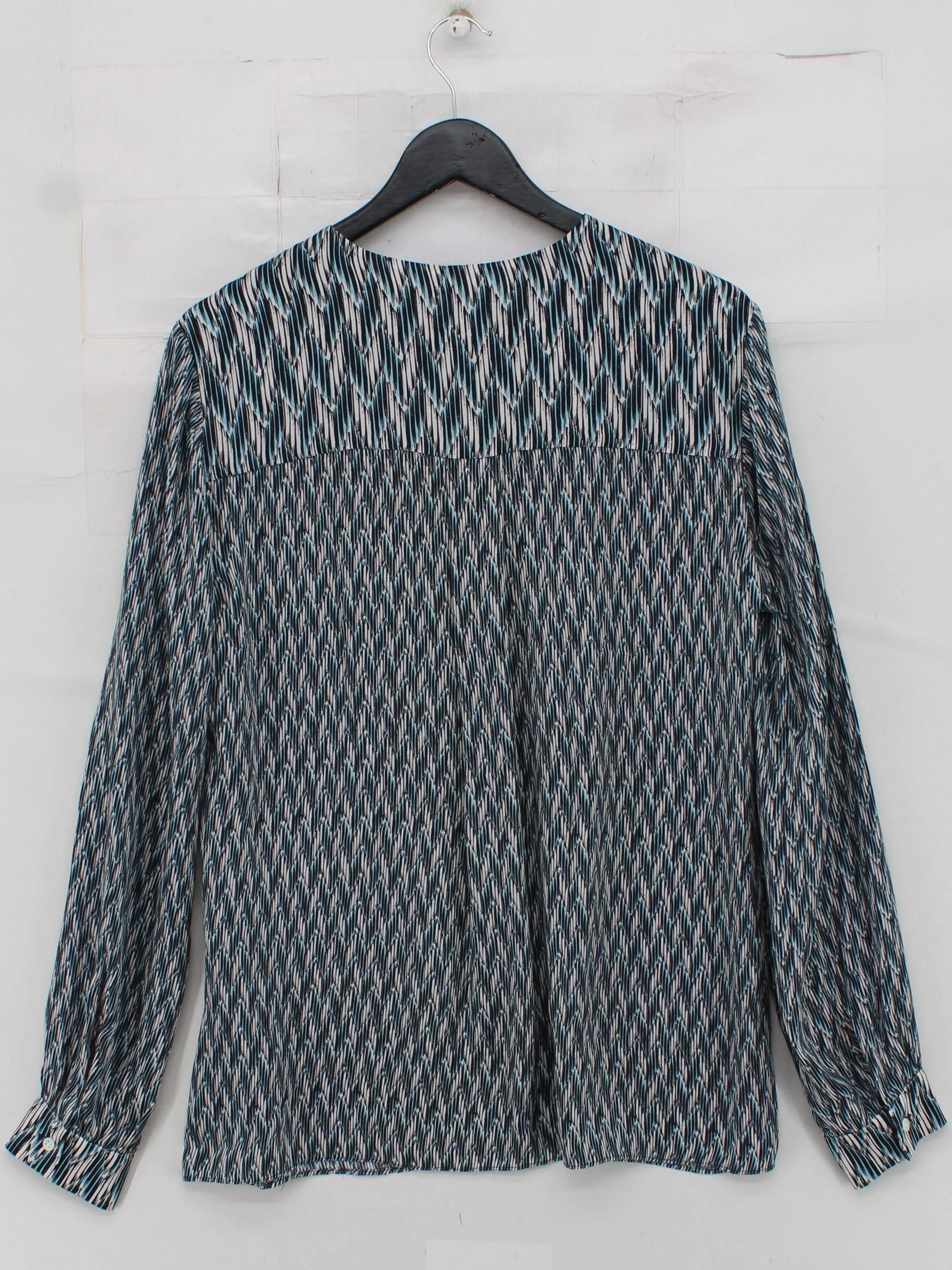 Reiss Women's Blouse L Multi 100% Other Long Sleeve Crew Neck Basic - Image 2
