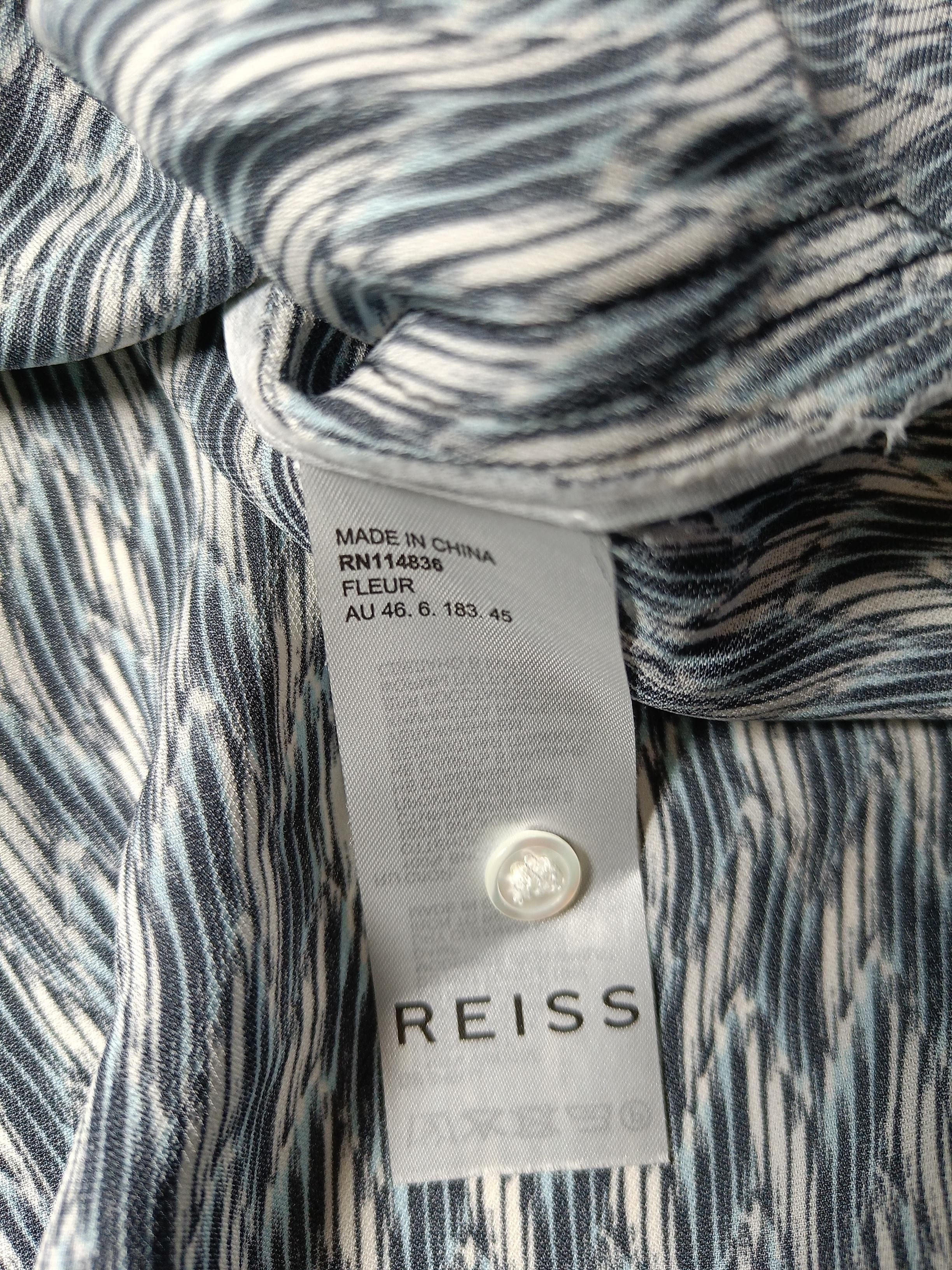 Reiss Women's Blouse L Multi 100% Other Long Sleeve Crew Neck Basic - Image 6