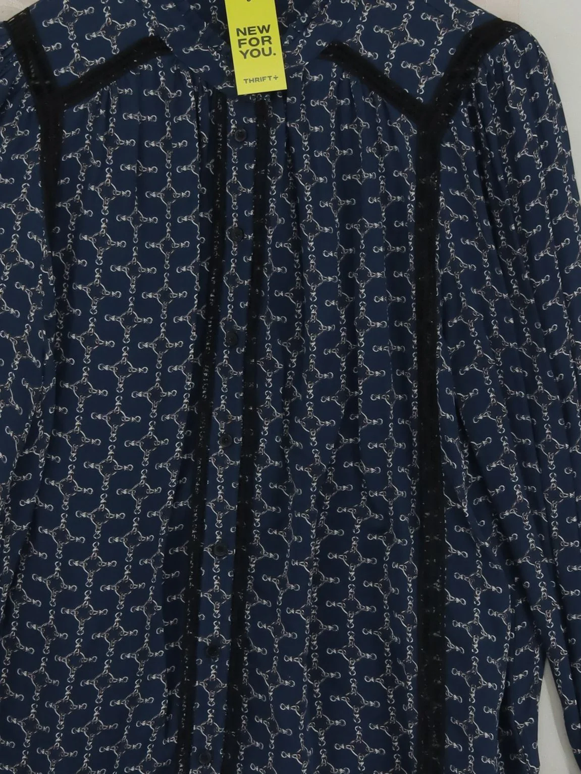 Reiss Women's Blouse UK 12 Blue Viscose with Polyester Basic - Image 3