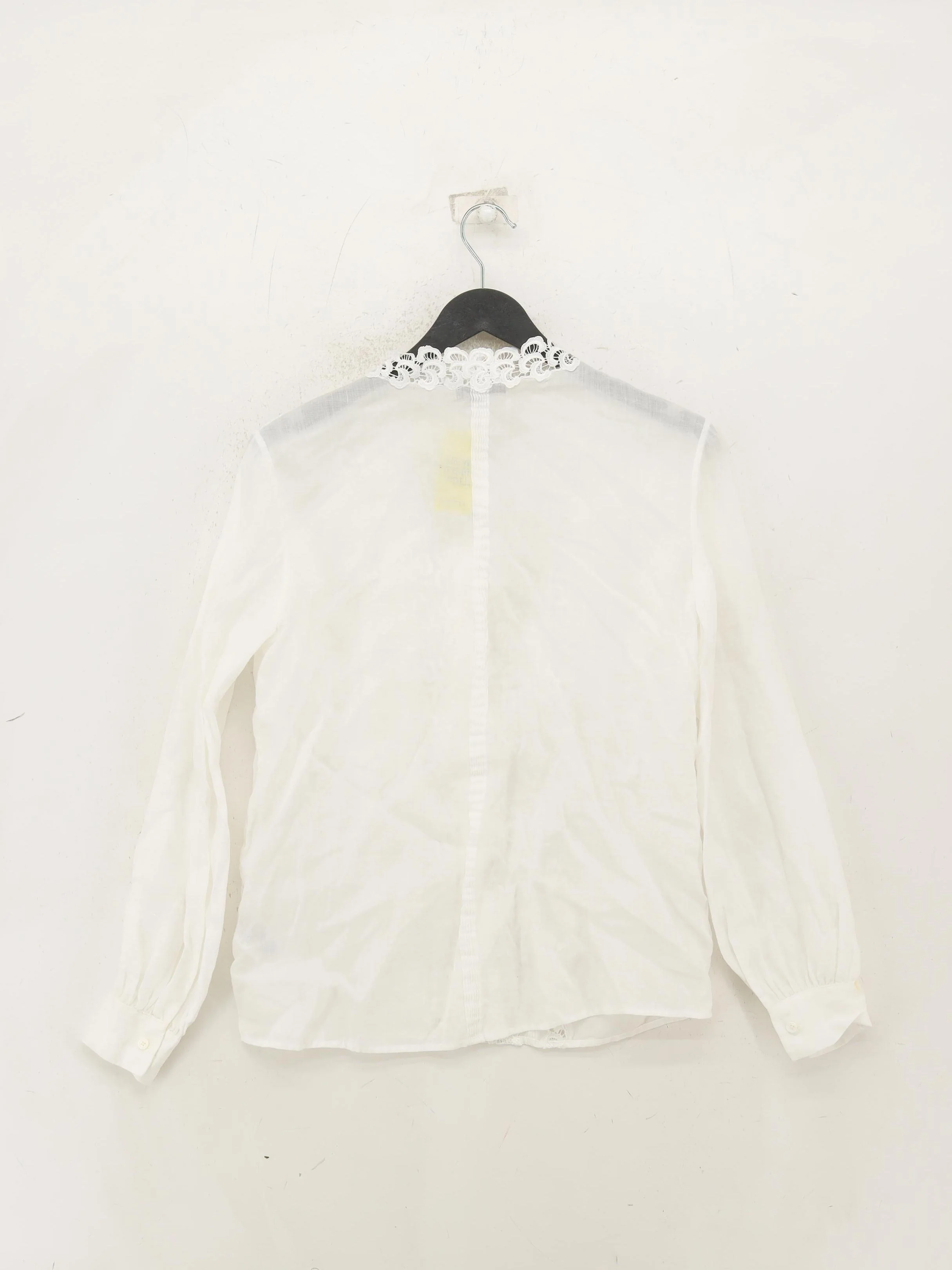 Reiss Women's Blouse UK 8 White Polyester with Other Long Sleeve Collared Basic - Image 2