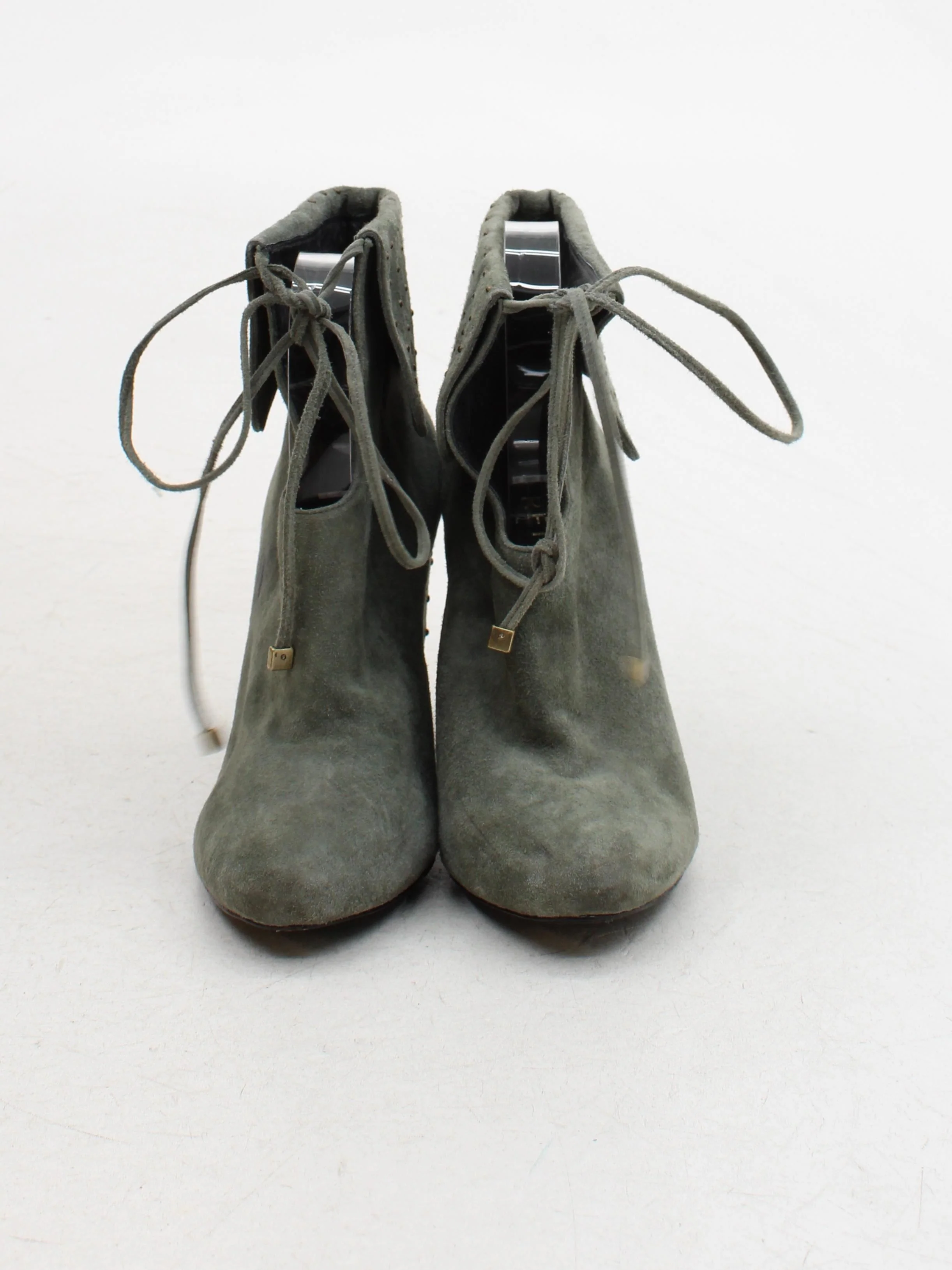 Reiss Women's Boots UK 6 Green 100% Suede Combat - Image 2