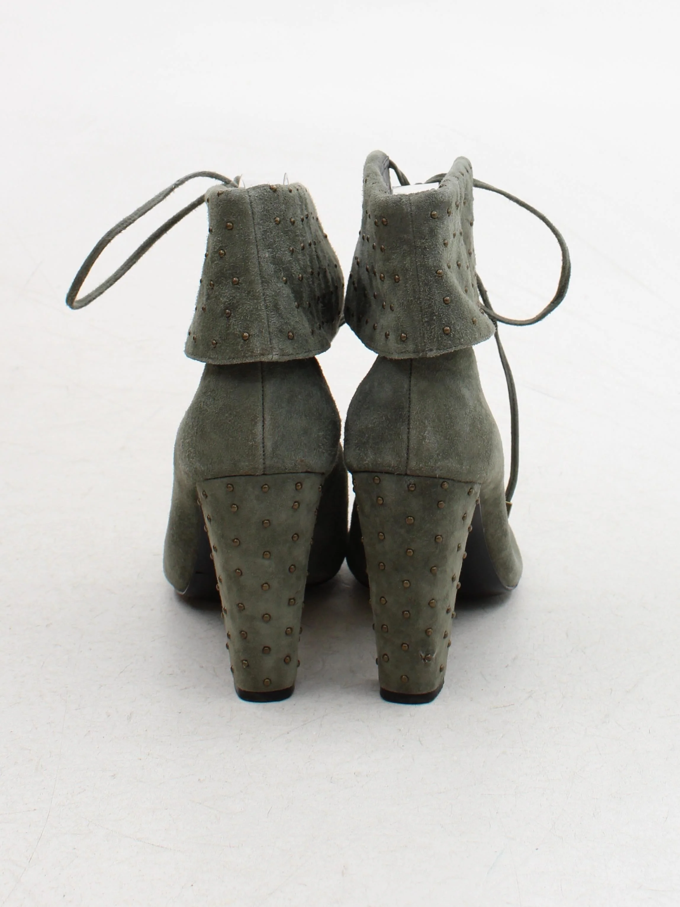 Reiss Women's Boots UK 6 Green 100% Suede Combat - Image 3