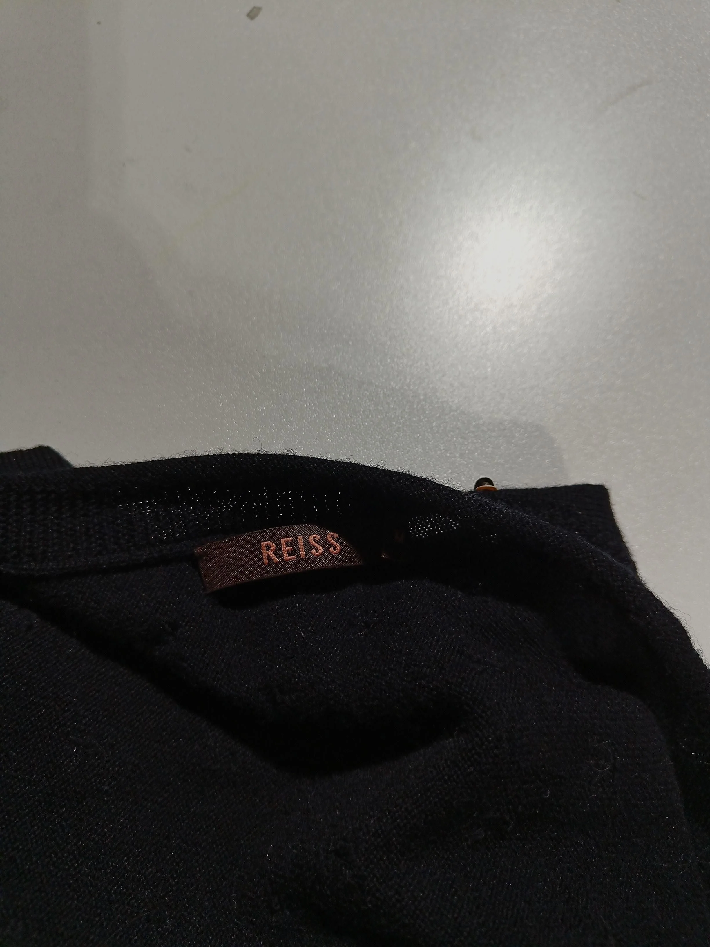 Reiss Women's Cardigan S Black 100% Wool Round Neck Cardigan - Image 5