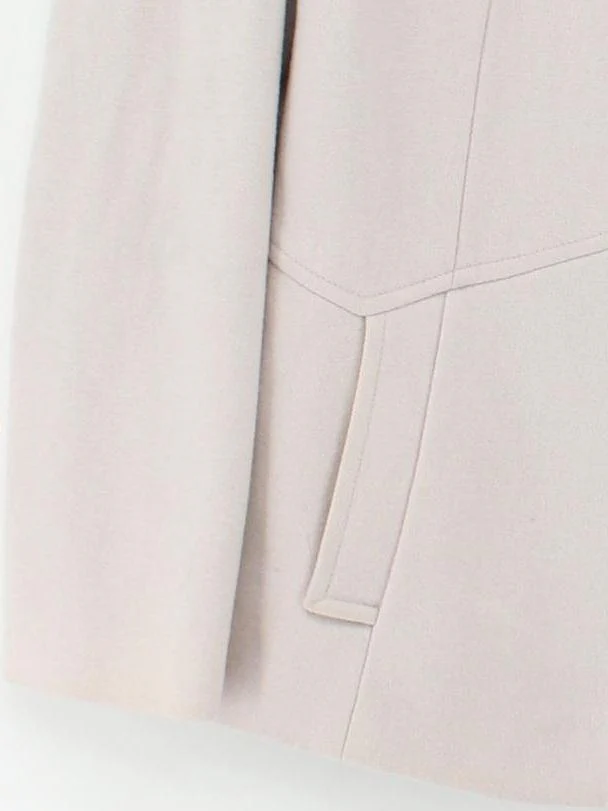 Reiss Women's Coat M Pink Wool with Polyamide, Cashmere, Viscose Overcoat - Image 4