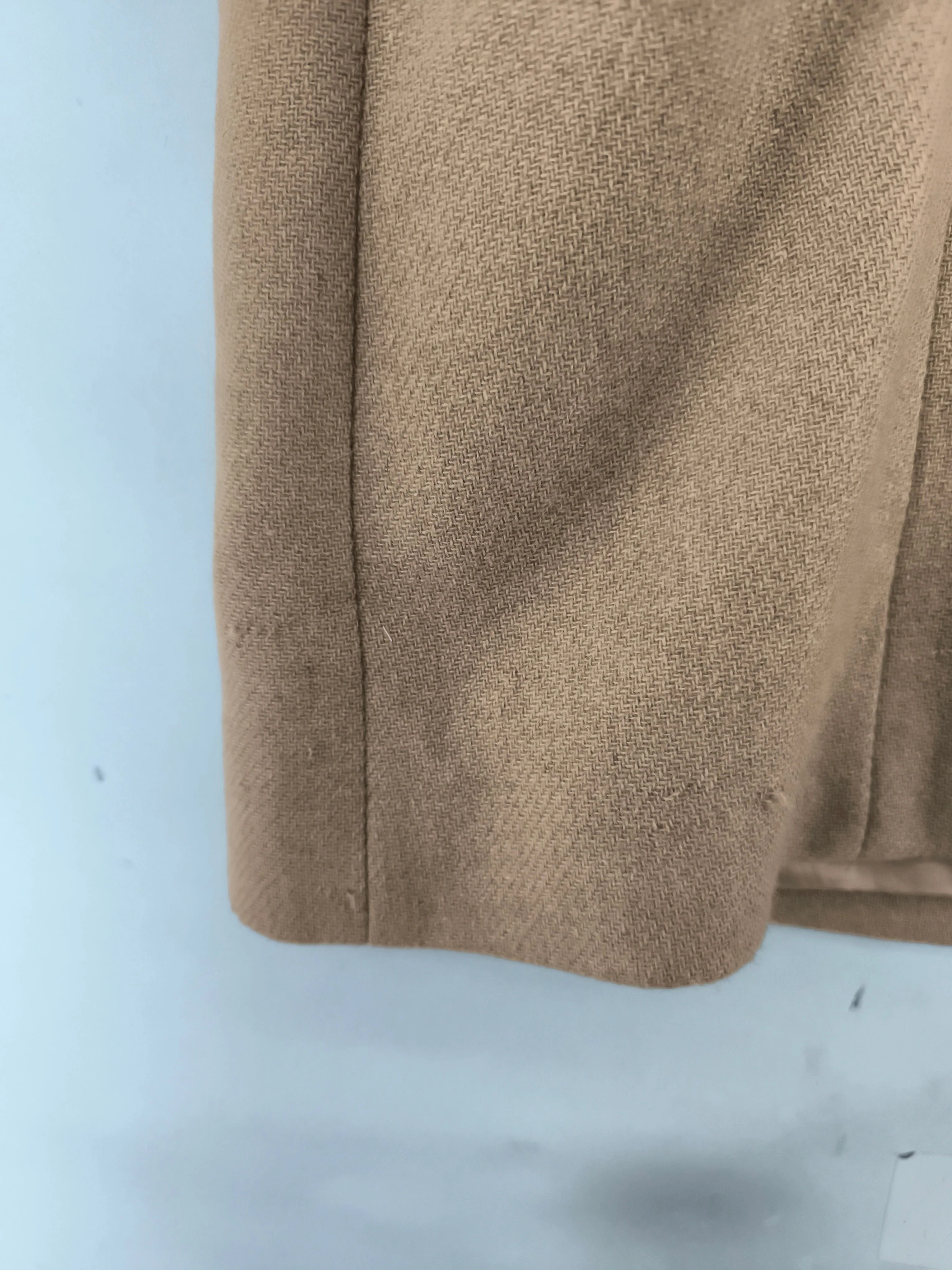 Reiss Women's Coat UK 14 Tan Wool with Polyamide Overcoat - Image 5