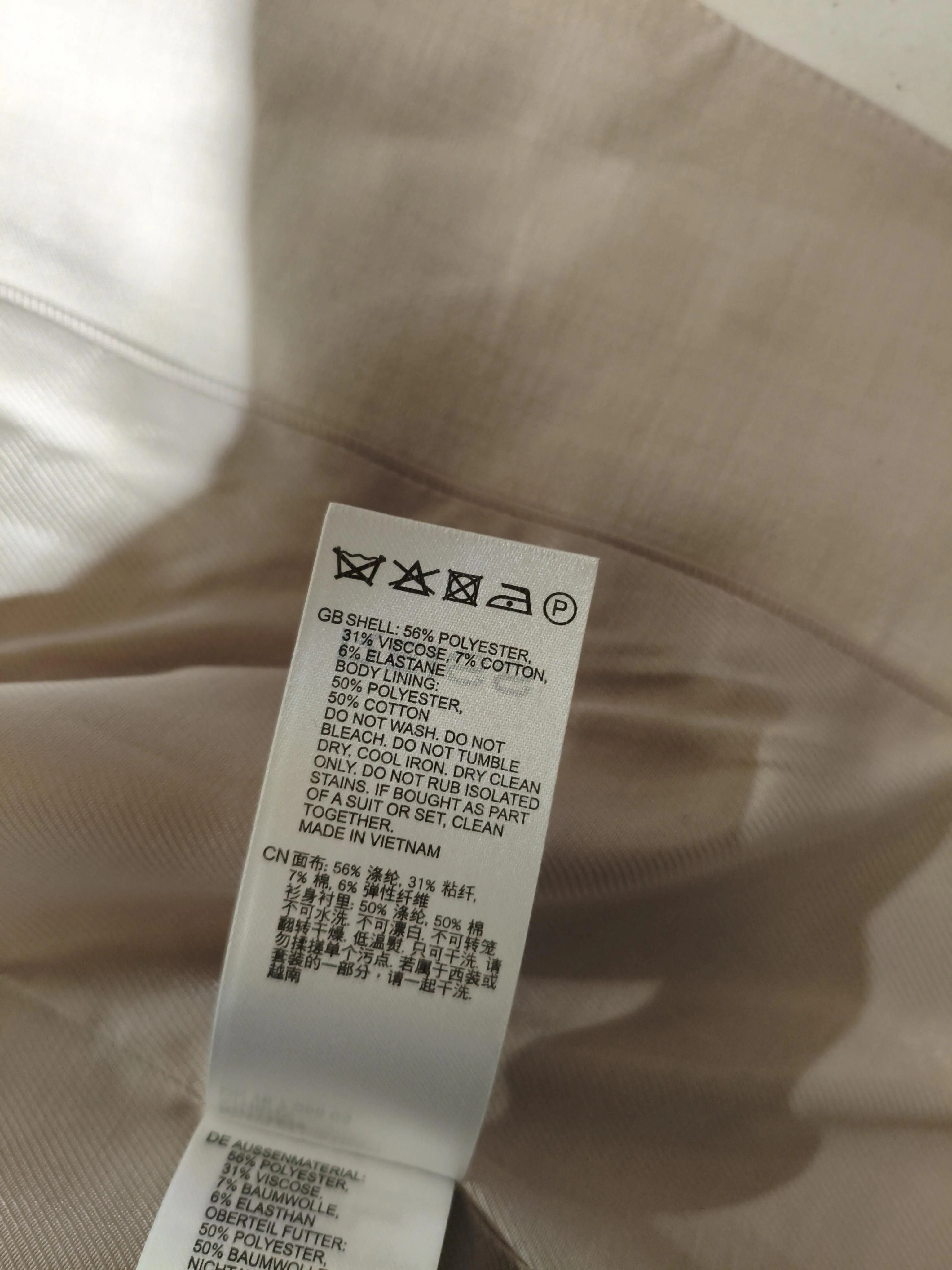 Reiss Women's Coat UK 6 Cream Polyester New with tags - Image 6