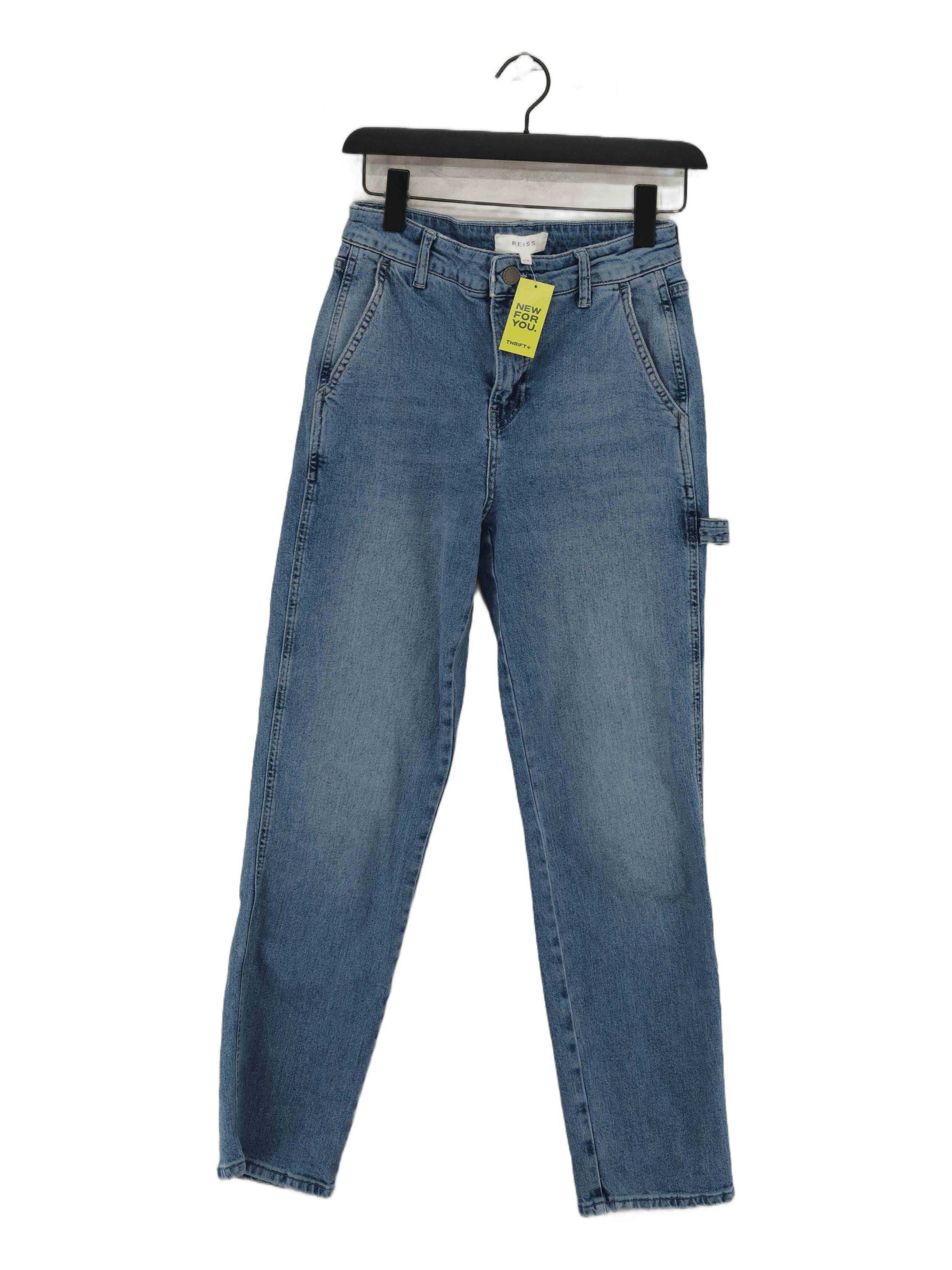 Reiss Women's Jeans W 27 in Blue Cotton with Elastane Straight