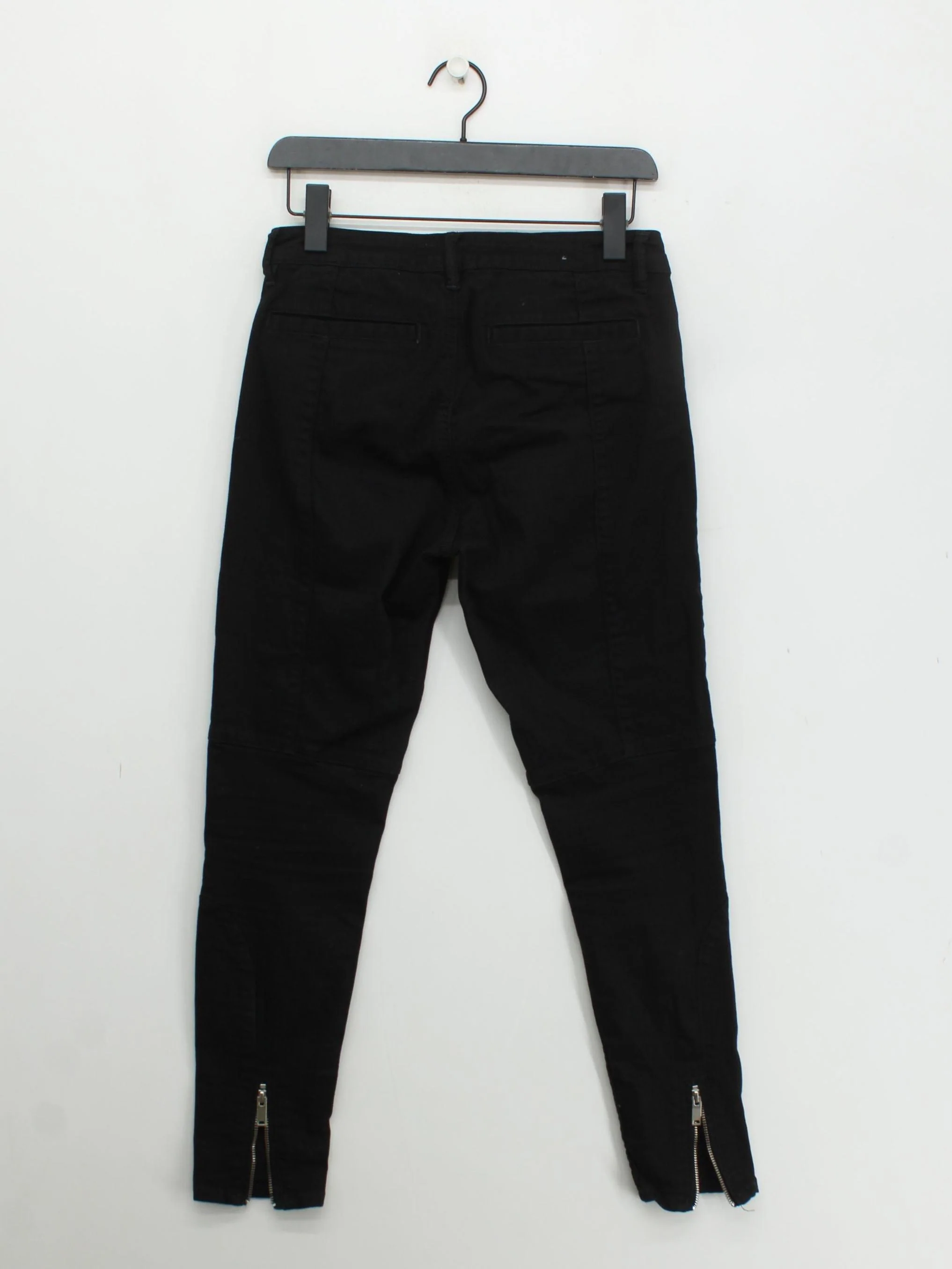 Reiss Women's Jeans W 30 in Black Cotton with Polyester, Elastane Skinny - Image 2