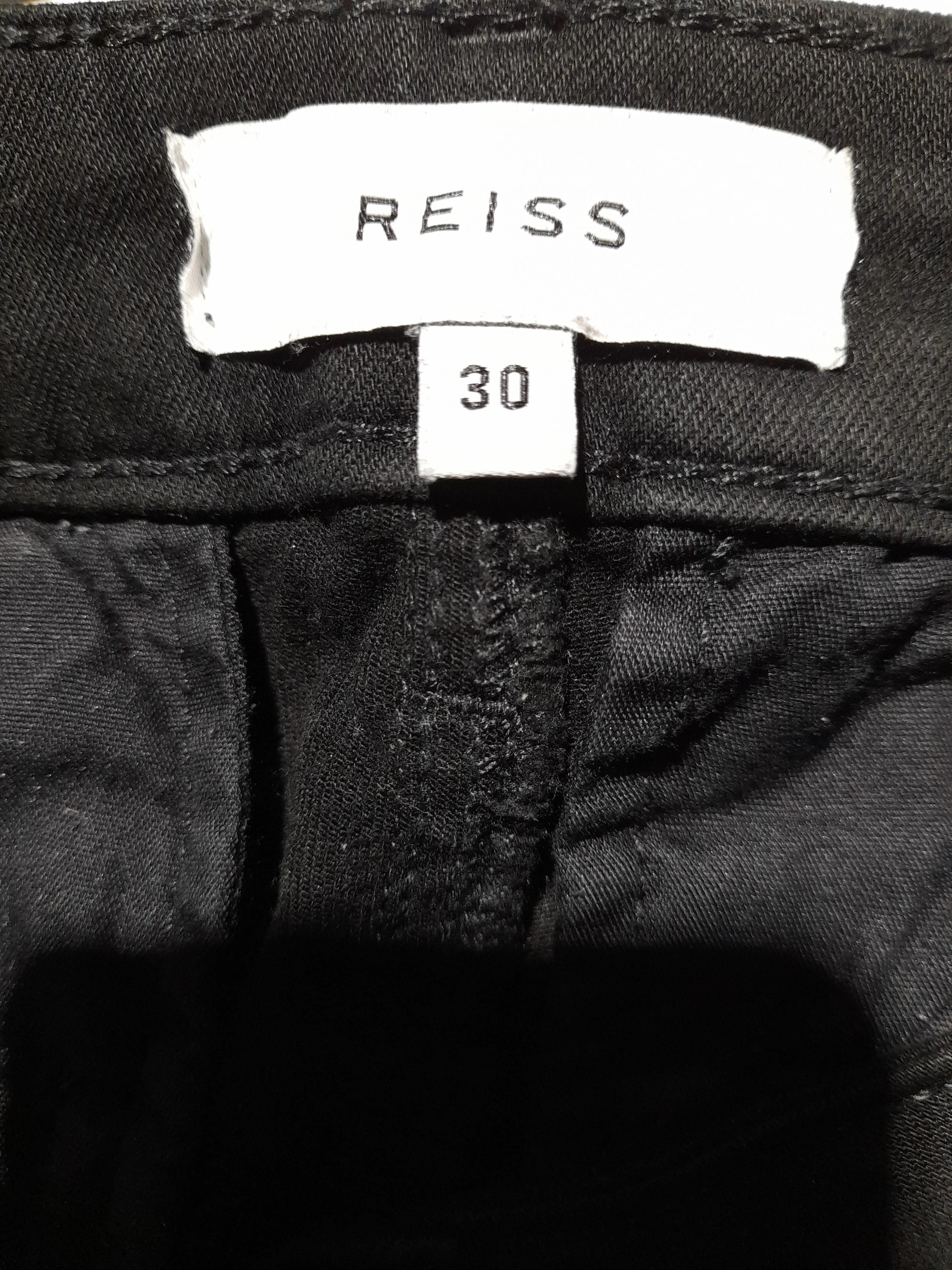 Reiss Women's Jeans W 30 in Black Cotton with Polyester, Elastane Skinny - Image 5