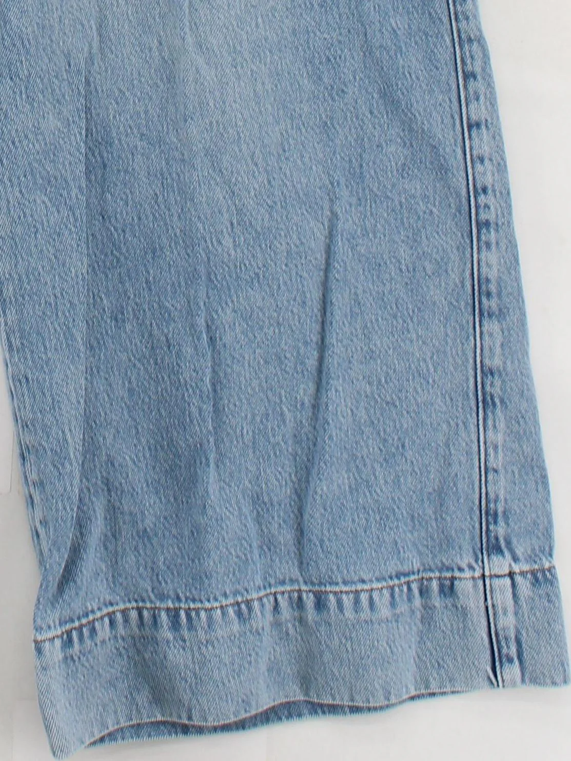 Reiss Women's Jeans W 32 in; L 32 in Blue 100% Cotton Wide-Leg - Image 4