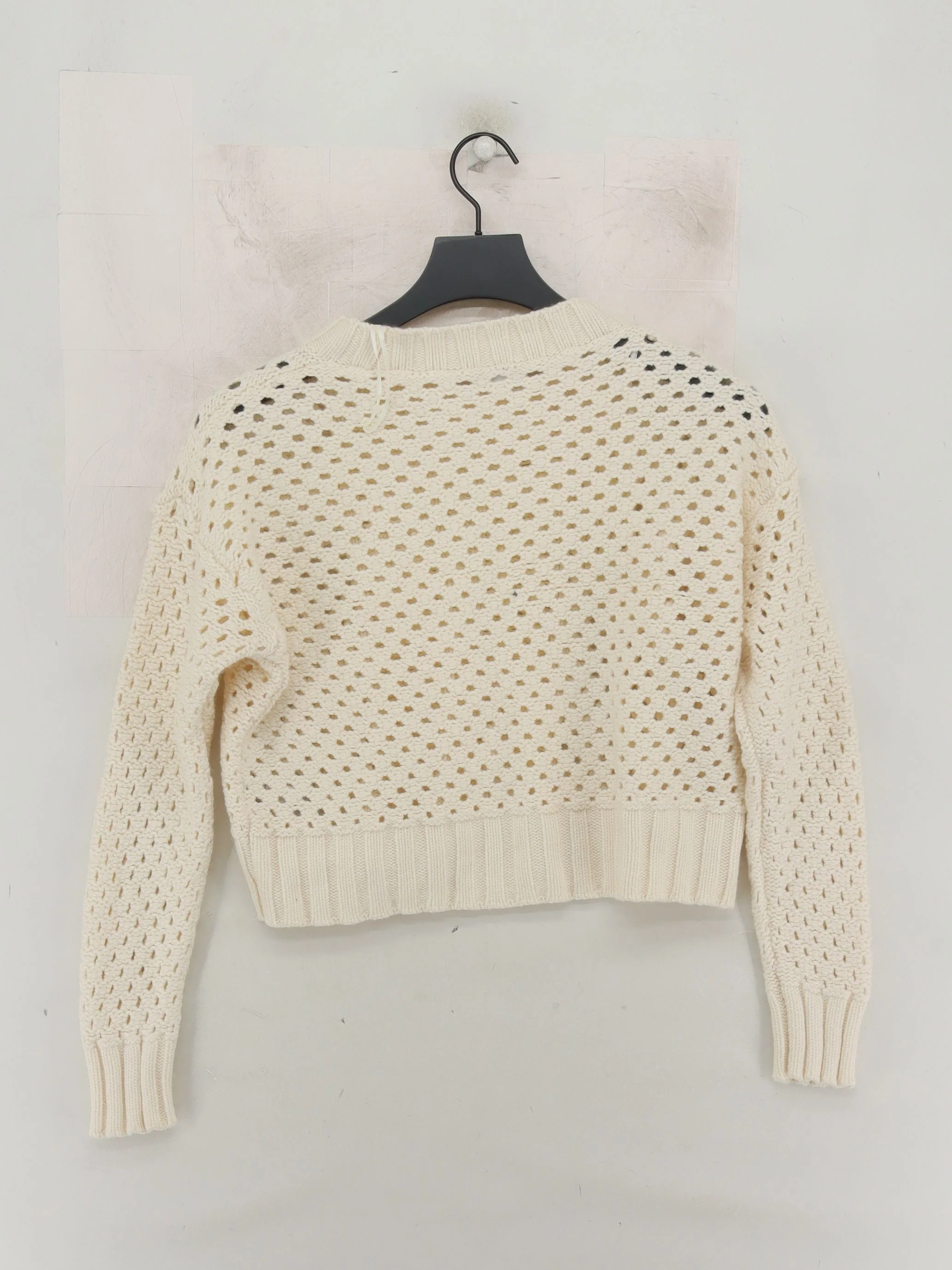 Reiss Women's Jumper L Cream Polyamide with Viscose, Wool, Cashmere Pullover - Image 2