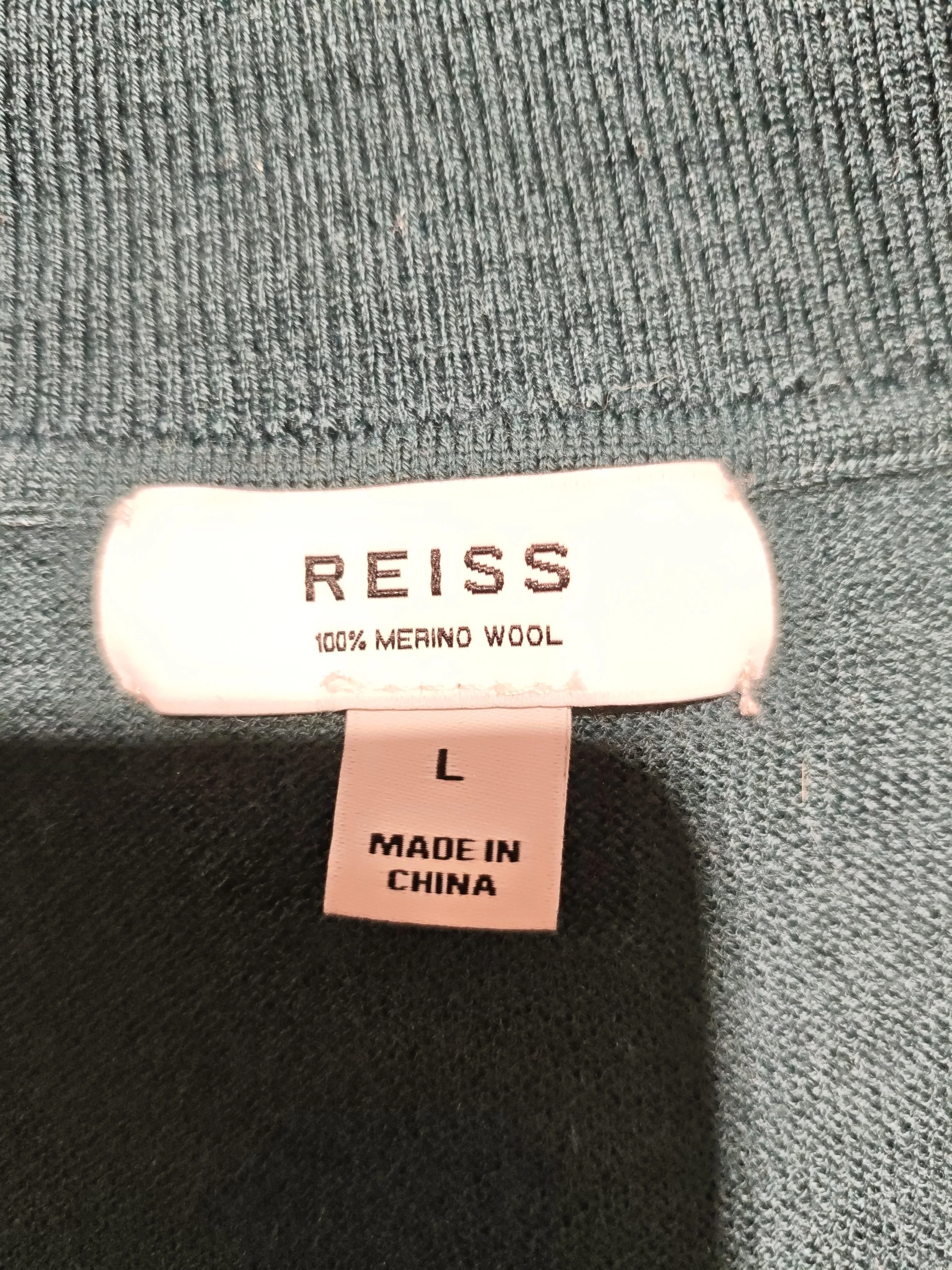 Reiss Women's Jumper L Green Wool with Polyamide, Elastane High Neck Vest - Image 5