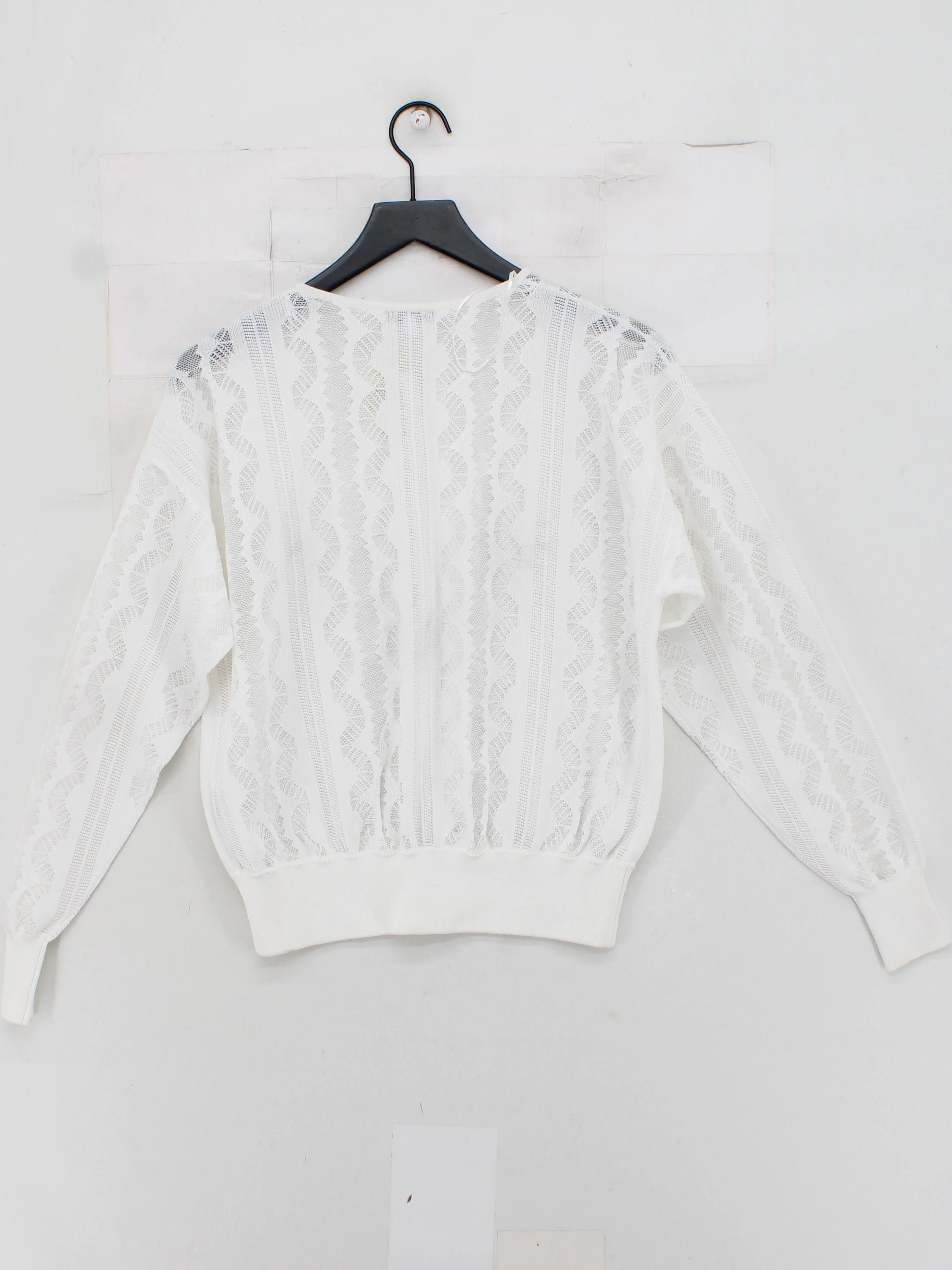 Reiss Women's Jumper L White Viscose with Nylon, Polyester Crew Neck Pullover - Image 2
