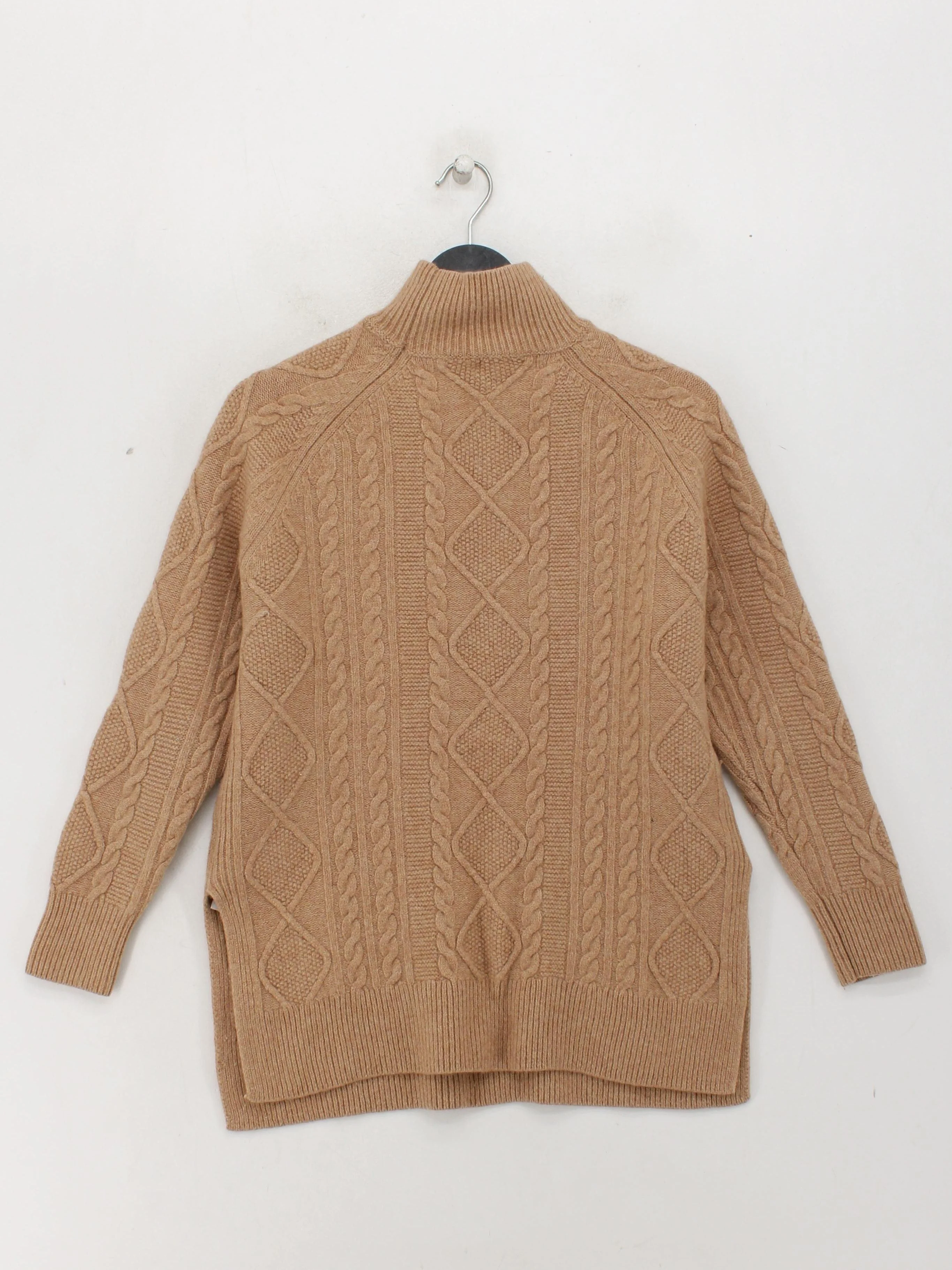 Reiss Women's Jumper S Brown Wool with Polyamide High Neck Pullover - Image 2