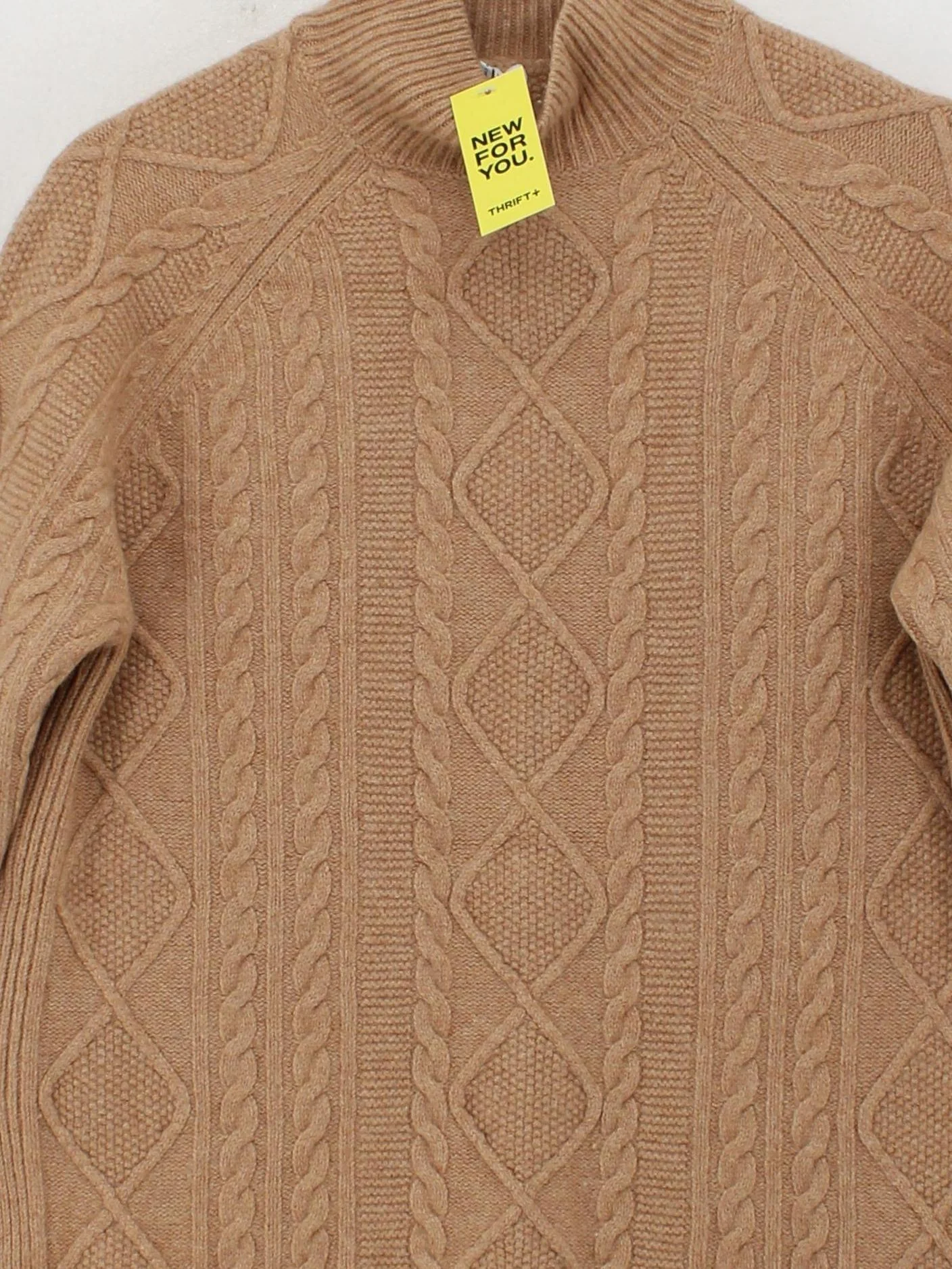 Reiss Women's Jumper S Brown Wool with Polyamide High Neck Pullover - Image 3