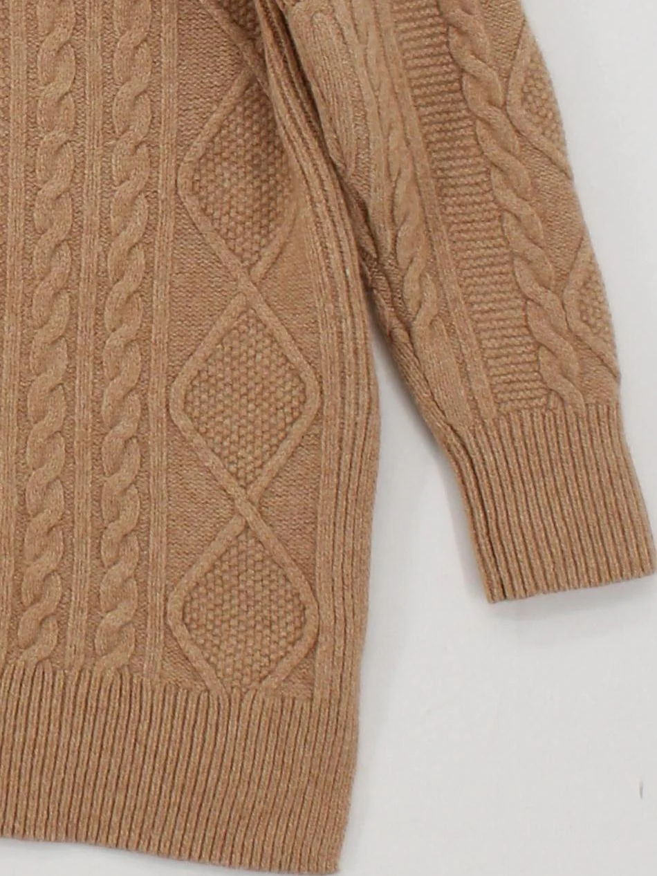 Reiss Women's Jumper S Brown Wool with Polyamide High Neck Pullover - Image 4