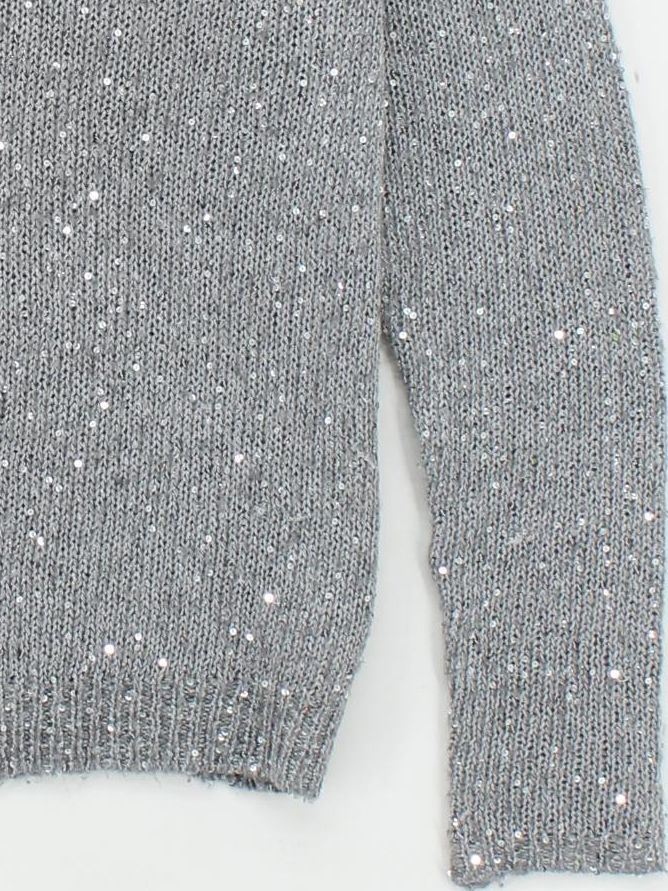Reiss Women's Jumper S Grey 100% Other V-Neck Pullover - Image 4