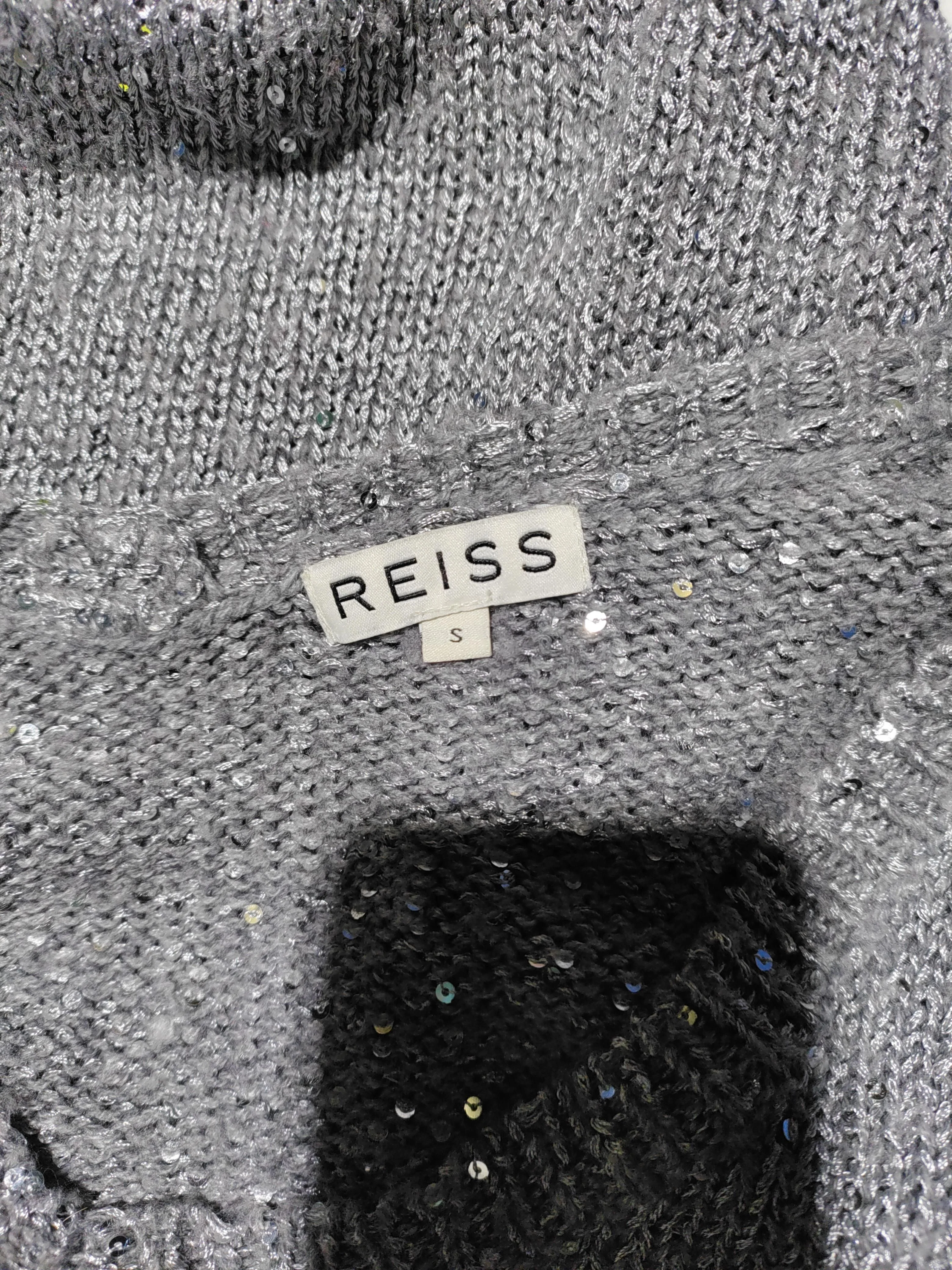 Reiss Women's Jumper S Grey 100% Other V-Neck Pullover - Image 6