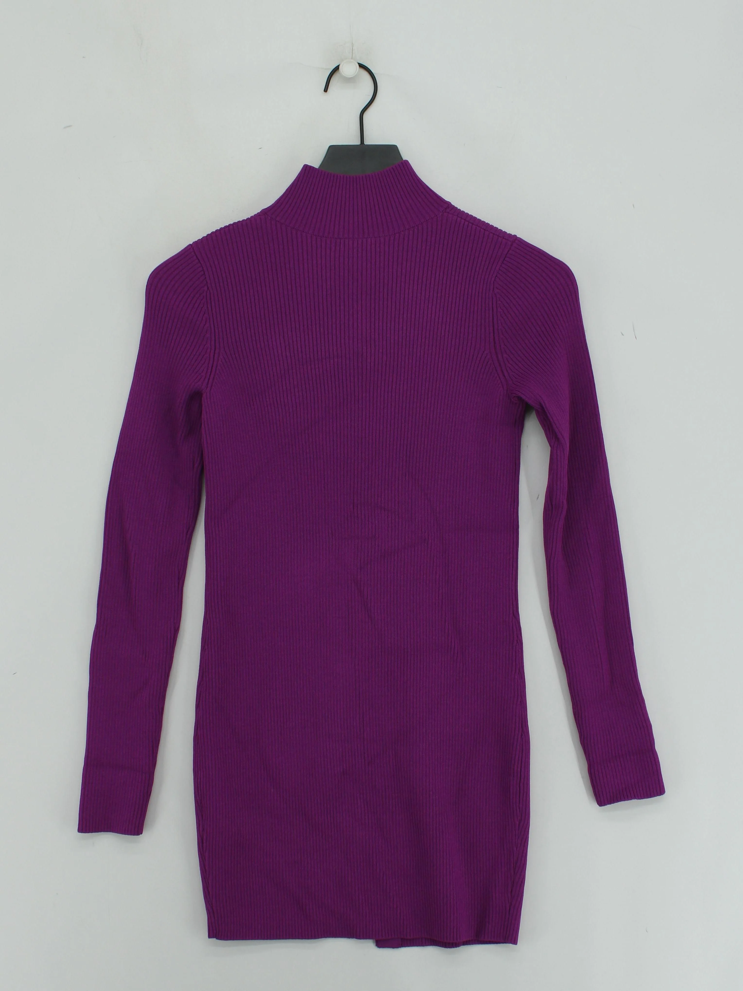 Reiss Women's Jumper S Purple Viscose with Elastane High Neck Pullover - Image 2