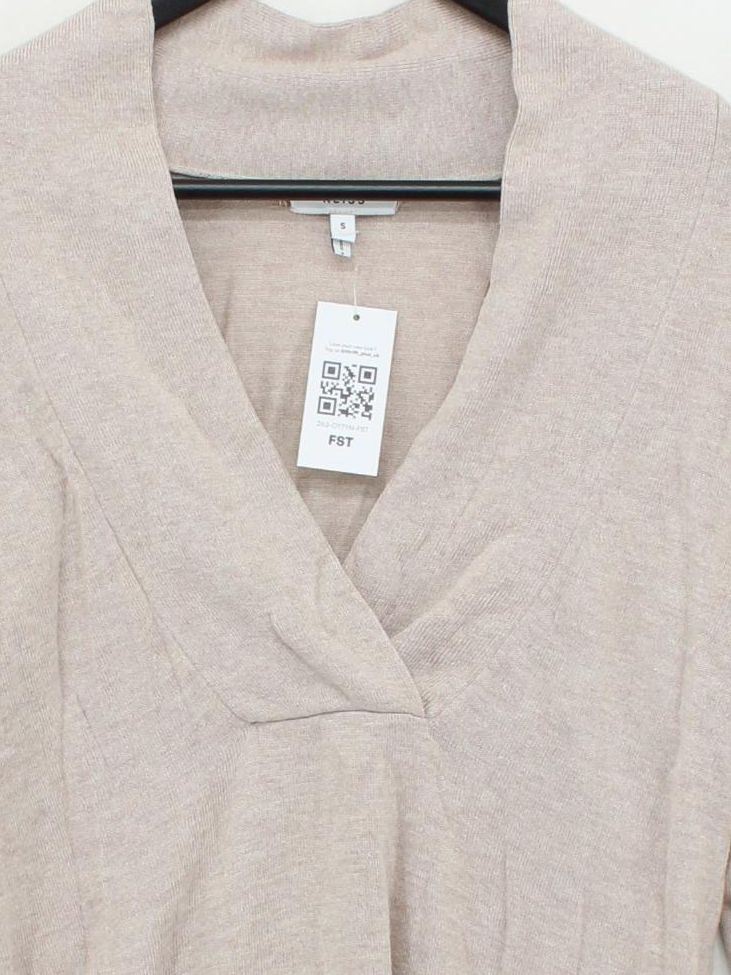 Reiss Women's Jumper S Tan Viscose - Image 3