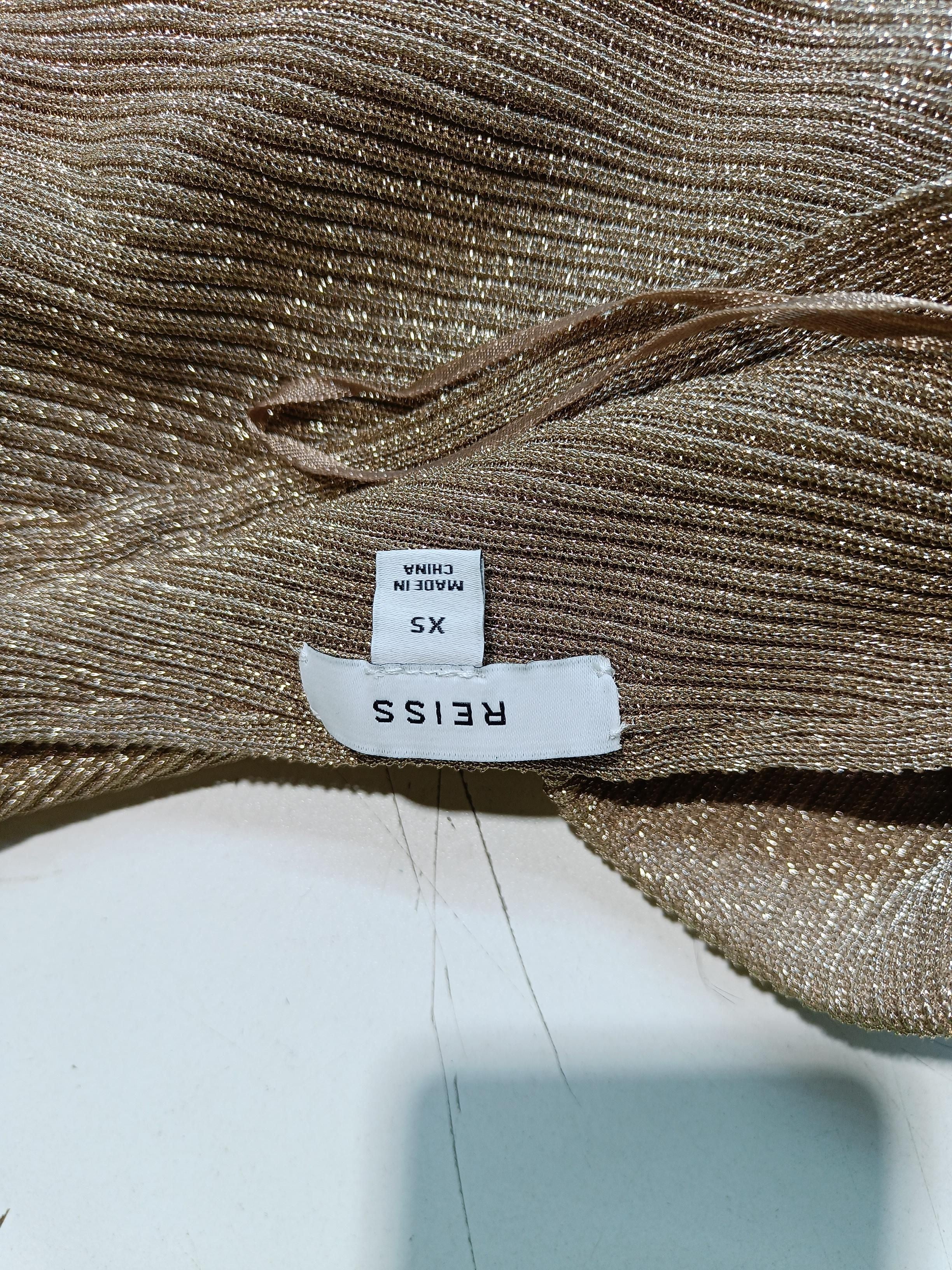 Reiss Women's Jumper XS Gold Viscose with Other Round Neck Pullover - Image 5