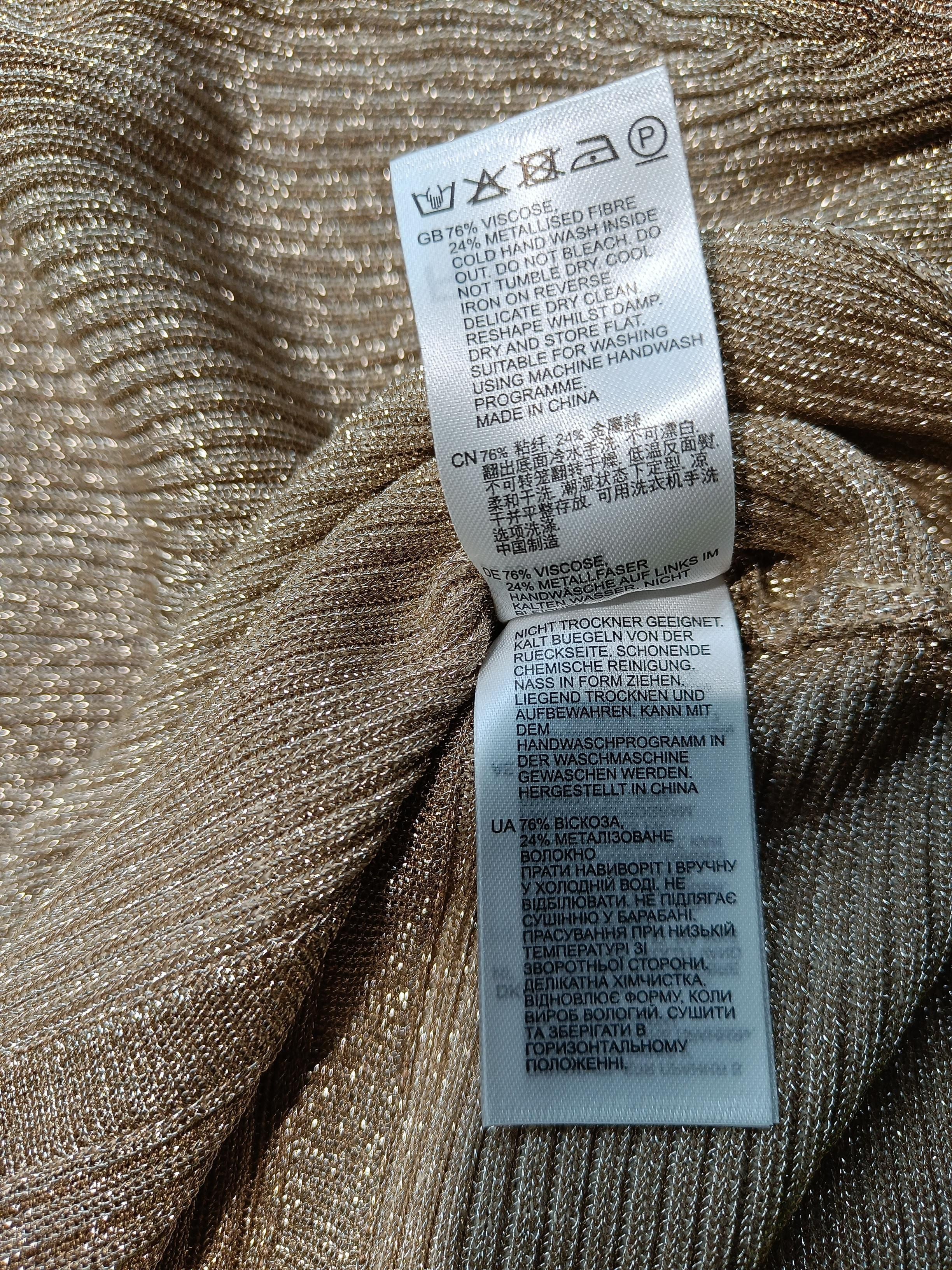 Reiss Women's Jumper XS Gold Viscose with Other Round Neck Pullover - Image 6