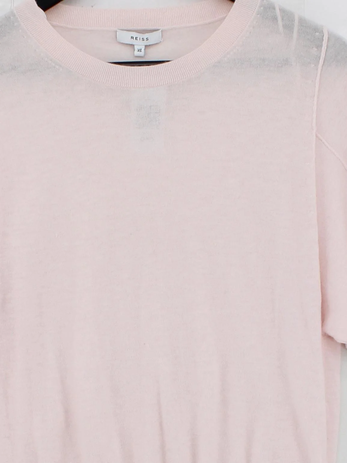 Reiss Women's Jumper XS Pink Wool with Polyester, Cashmere Round Neck Pullover - Image 3