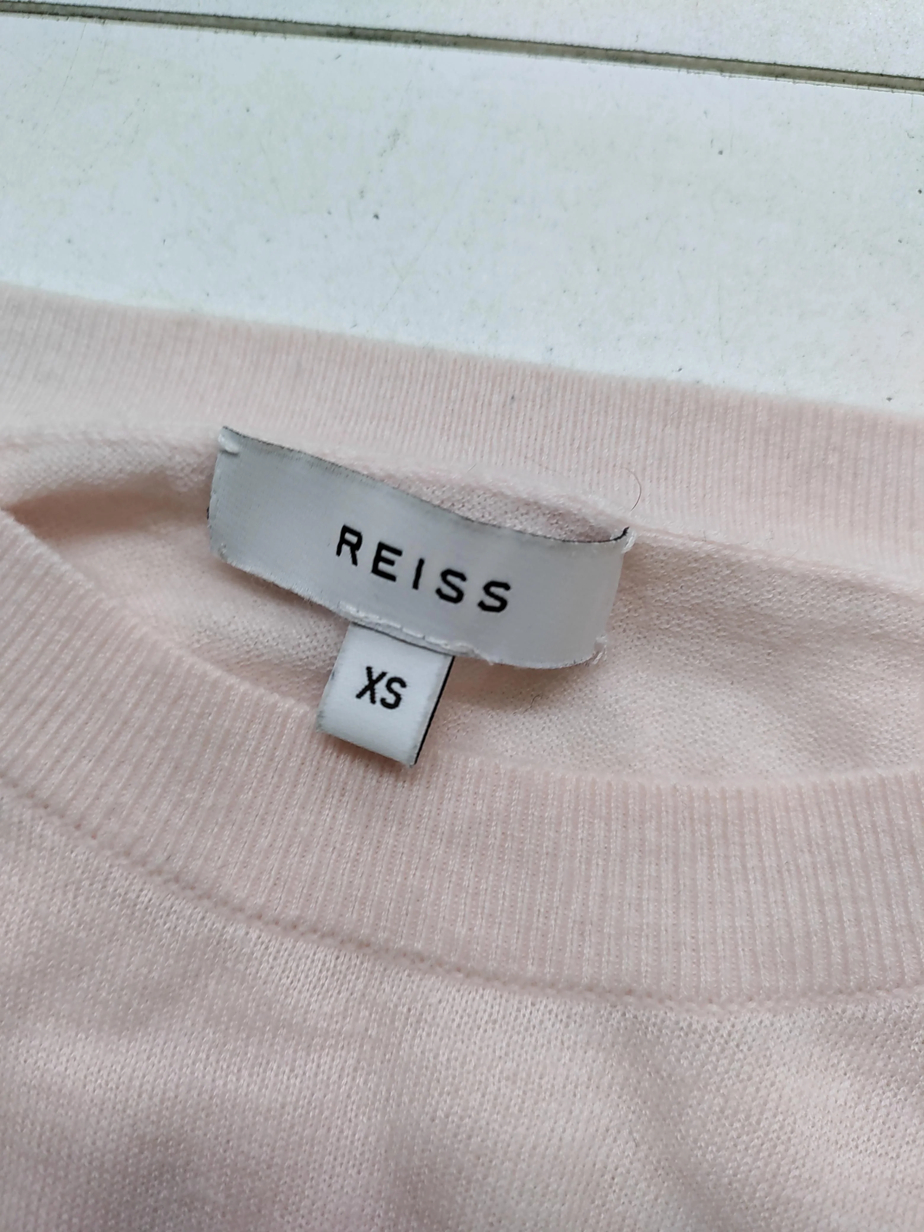 Reiss Women's Jumper XS Pink Wool with Polyester, Cashmere Round Neck Pullover - Image 5