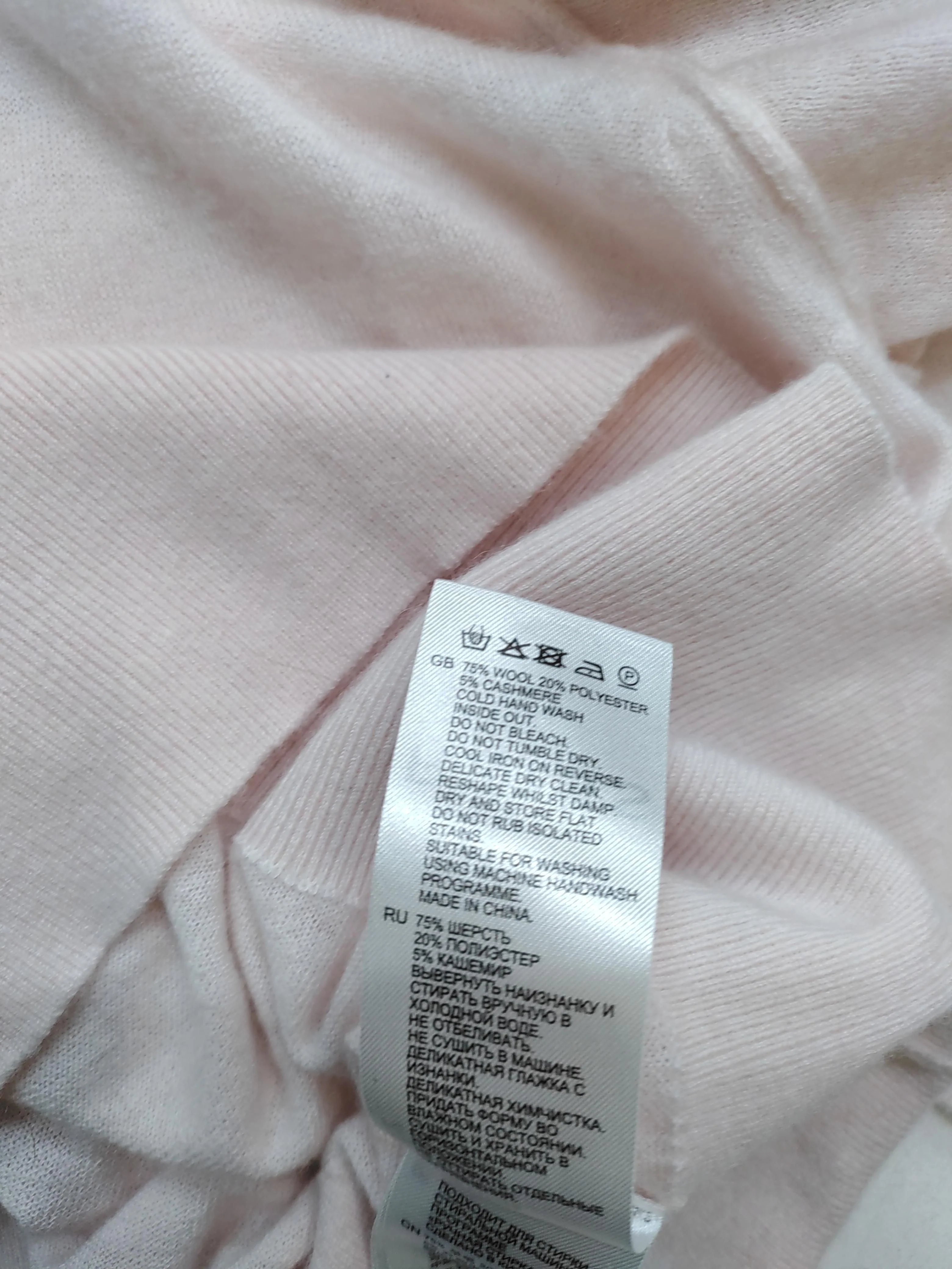 Reiss Women's Jumper XS Pink Wool with Polyester, Cashmere Round Neck Pullover - Image 6