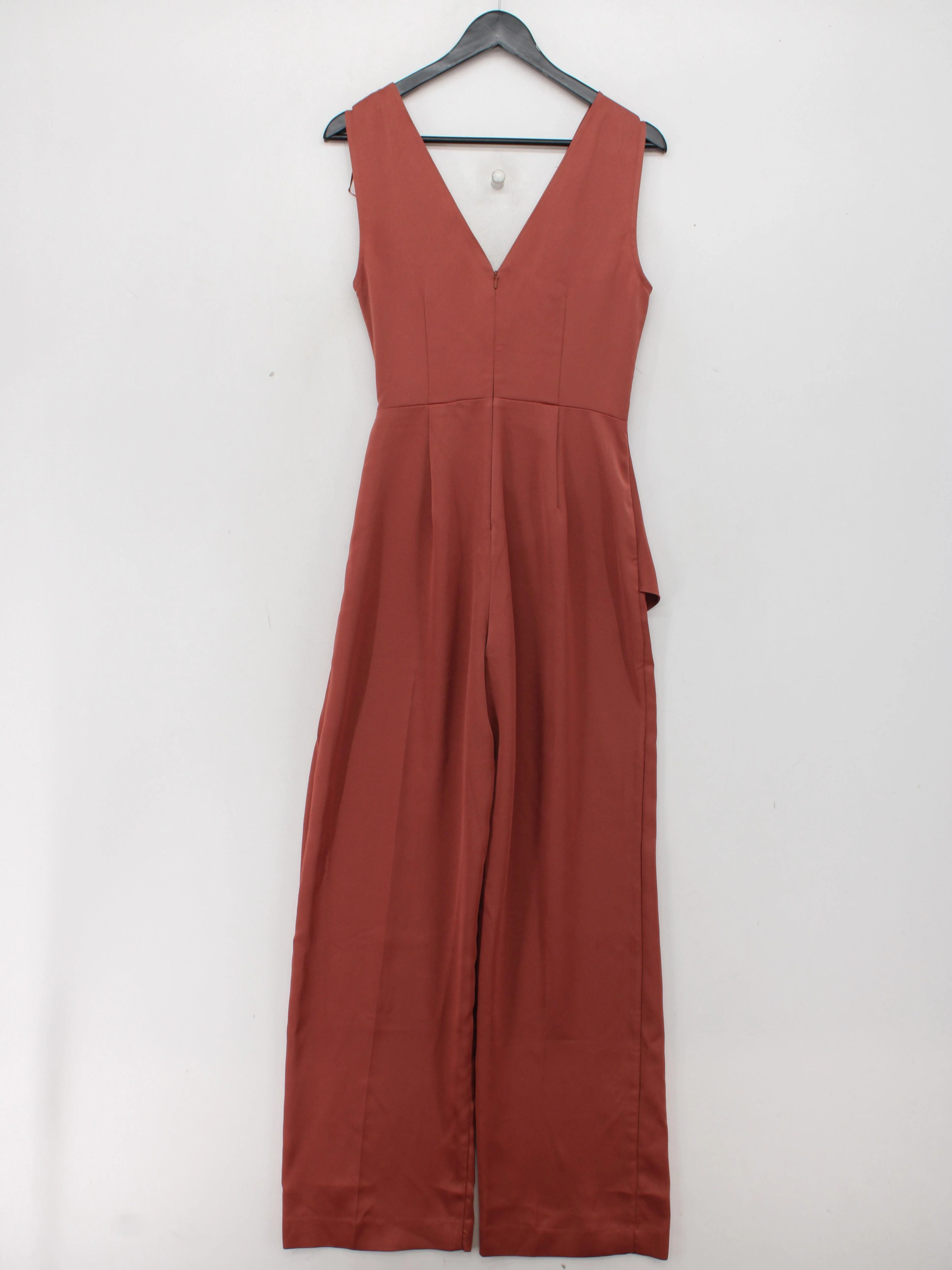 Reiss Women's Jumpsuit UK 10 Brown 100% Polyester Wide-Leg Jumpsuit - Image 2