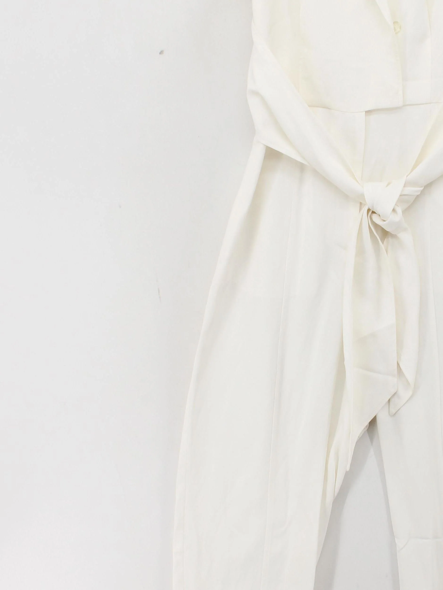 Reiss Women's Jumpsuit UK 10 White Viscose with Linen Wide-Leg Jumpsuit - Image 3