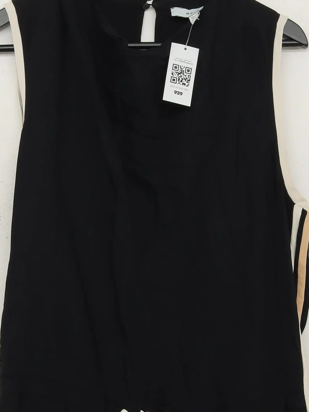 Reiss Women's Jumpsuit UK 14 Black Viscose with Elastane Tapered Jumpsuit - Image 3