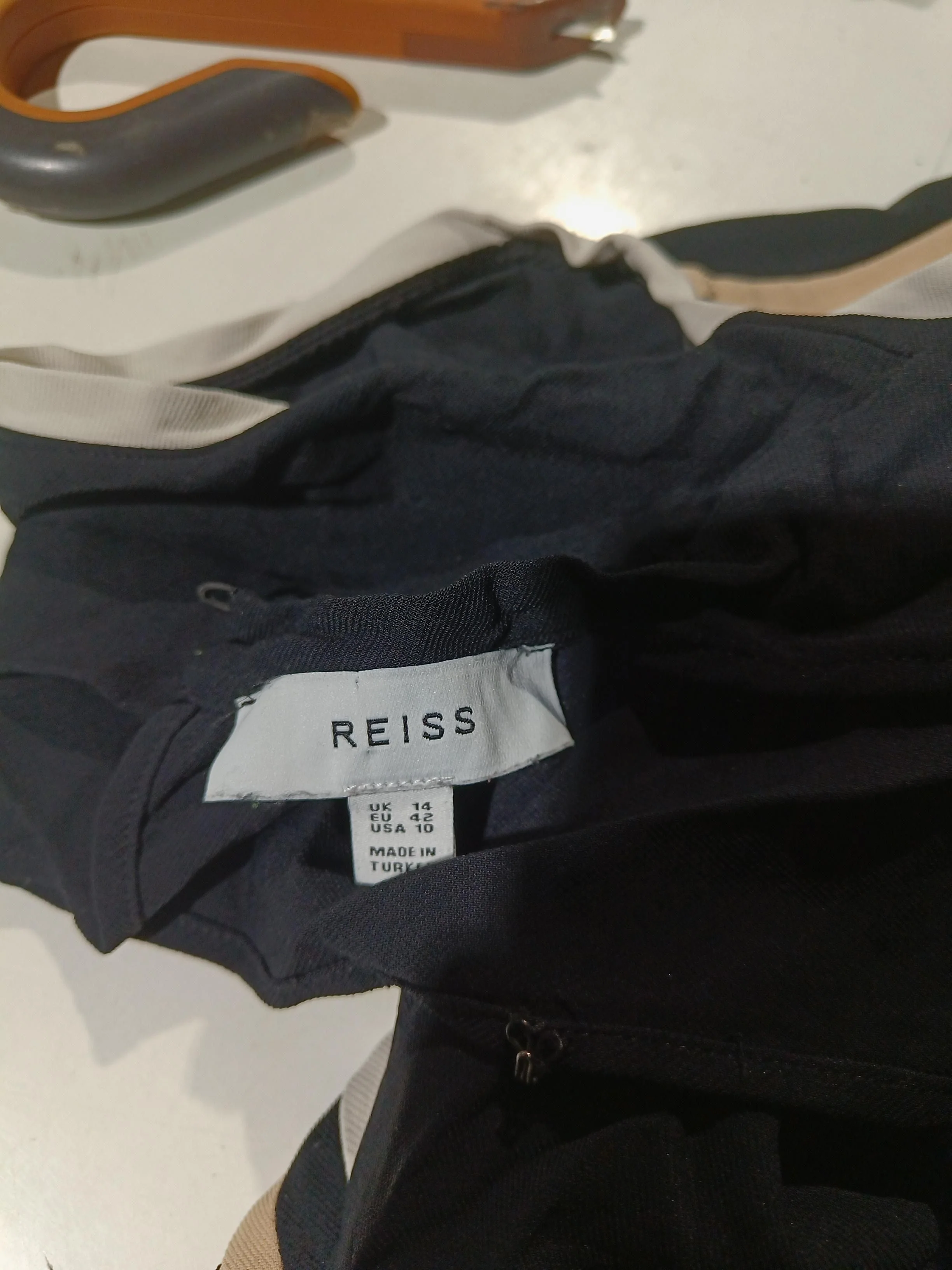 Reiss Women's Jumpsuit UK 14 Black Viscose with Elastane Tapered Jumpsuit - Image 6