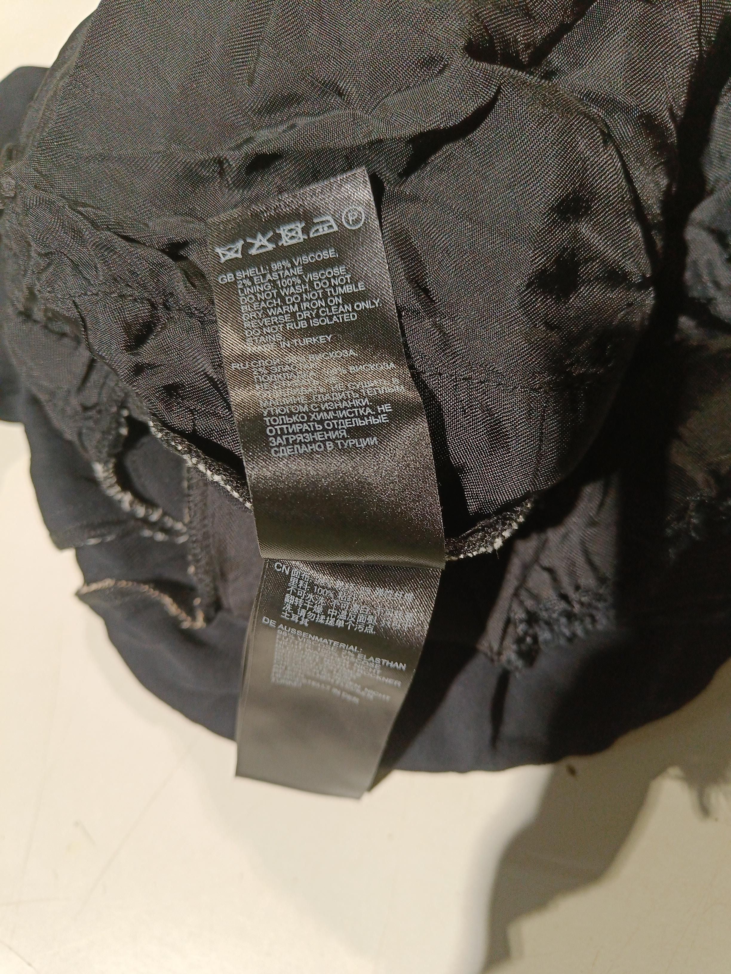 Reiss Women's Jumpsuit UK 14 Black Viscose with Elastane Tapered Jumpsuit - Image 7