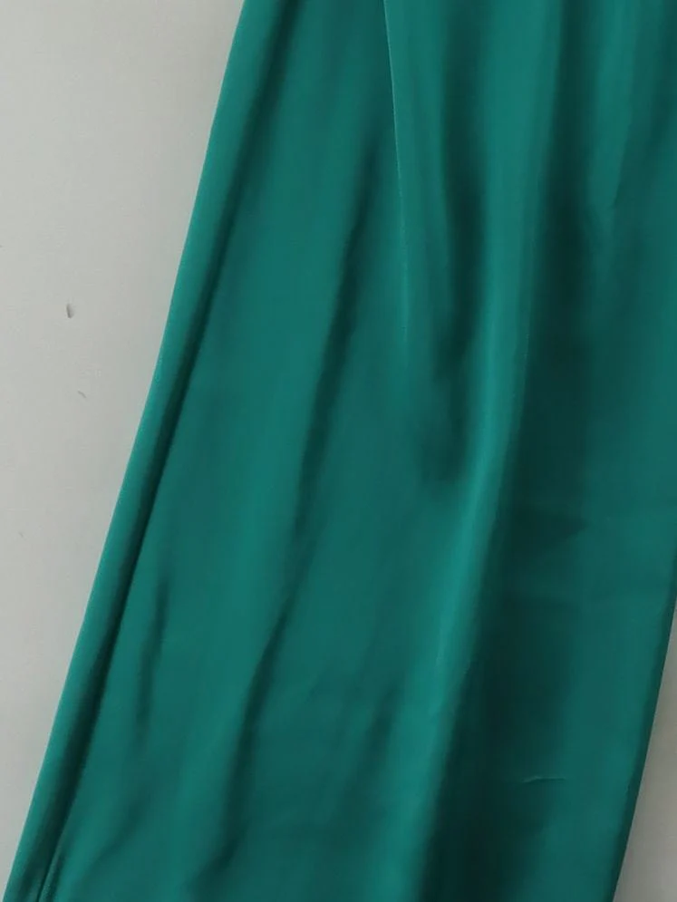 Reiss Women's Jumpsuit UK 4 Green Acetate with Polyester Wide-Leg Jumpsuit - Image 4
