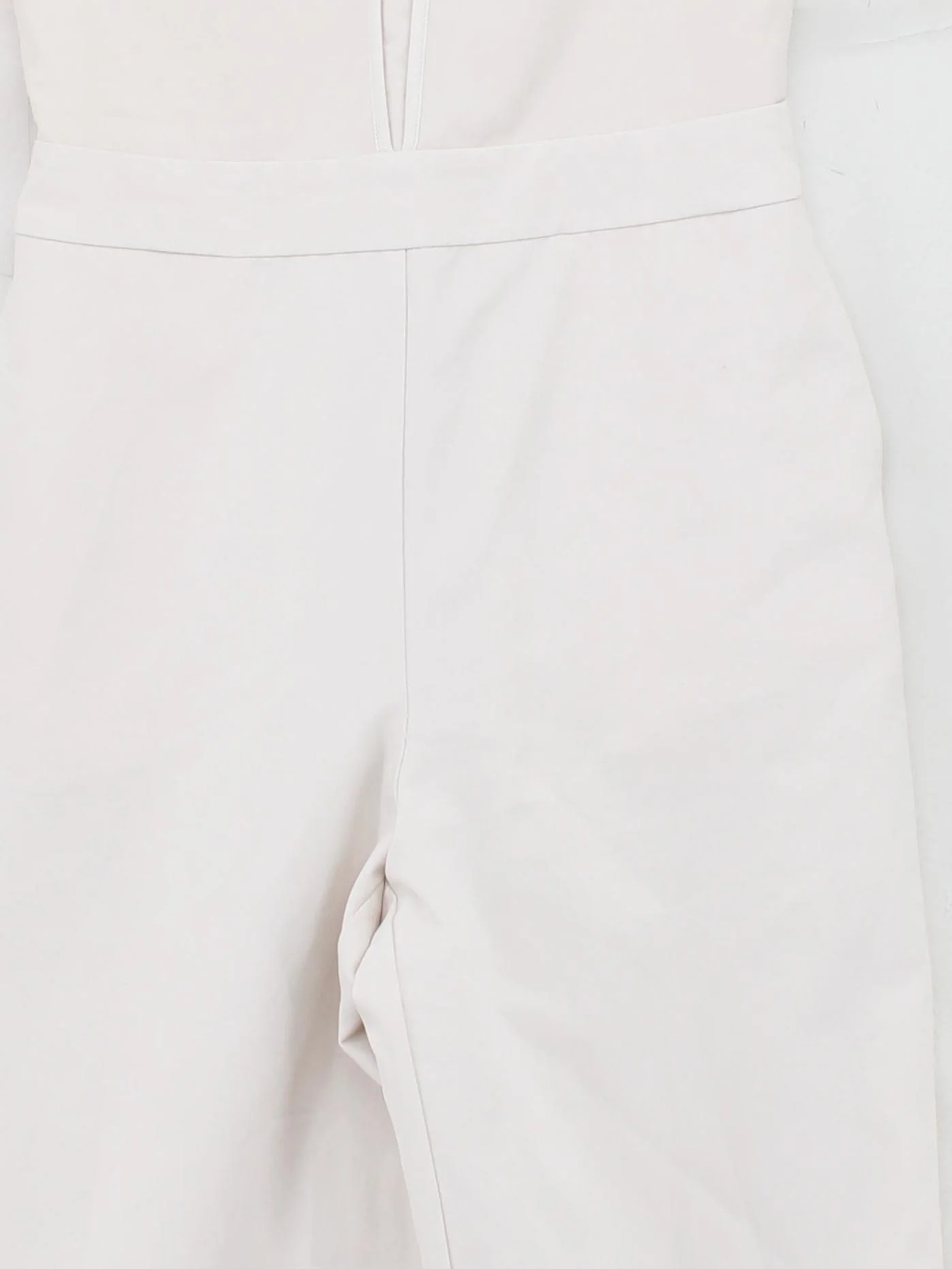 Reiss Women's Jumpsuit UK 6 Cream Polyester with Elastane Wide-Leg Jumpsuit - Image 3