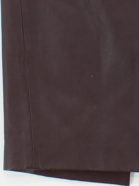 Reiss Women's Midi Skirt UK 10 Brown Leather with Polyester Straight & Pencil - Image 4