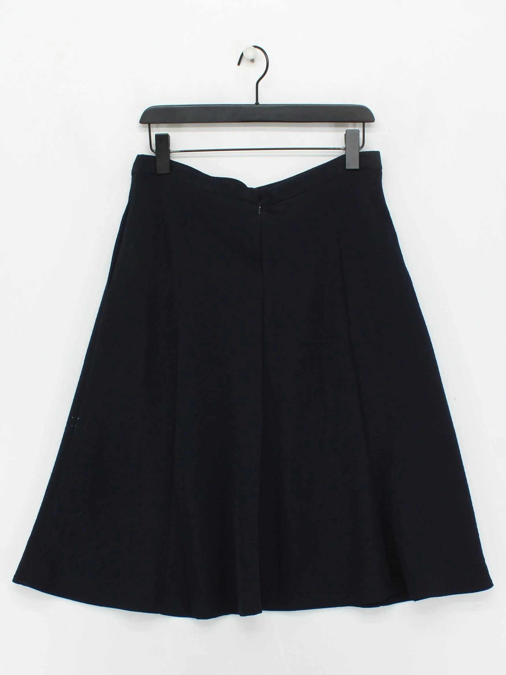 Reiss Women's Midi Skirt UK 14 Black 100% Polyester Midi A-Line - Image 2